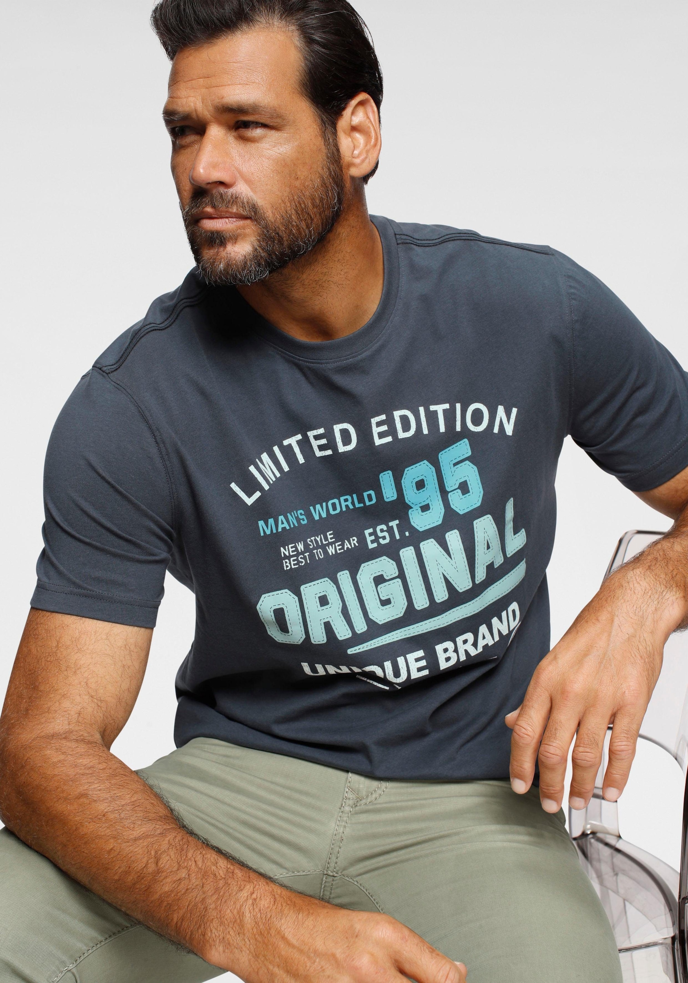Man\'s World T-Shirt, mit Frontprint shoppen OTTO bei online