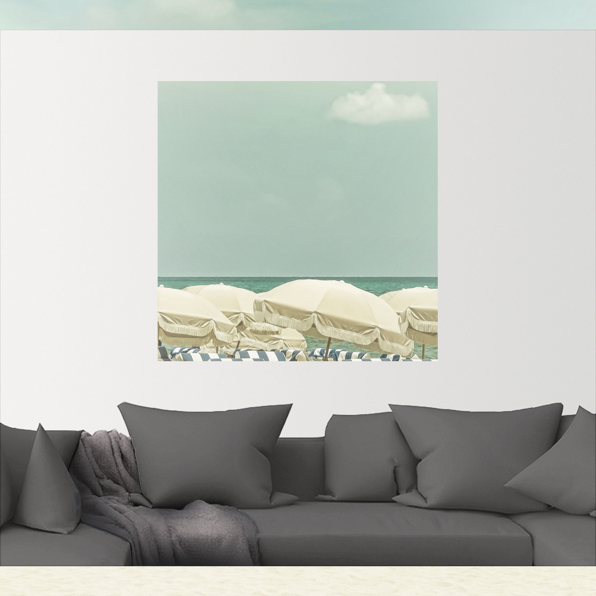 Artland Wandfolie »Vintage Strandidylle«, Strandbilder, (1 St.), selbstklebend