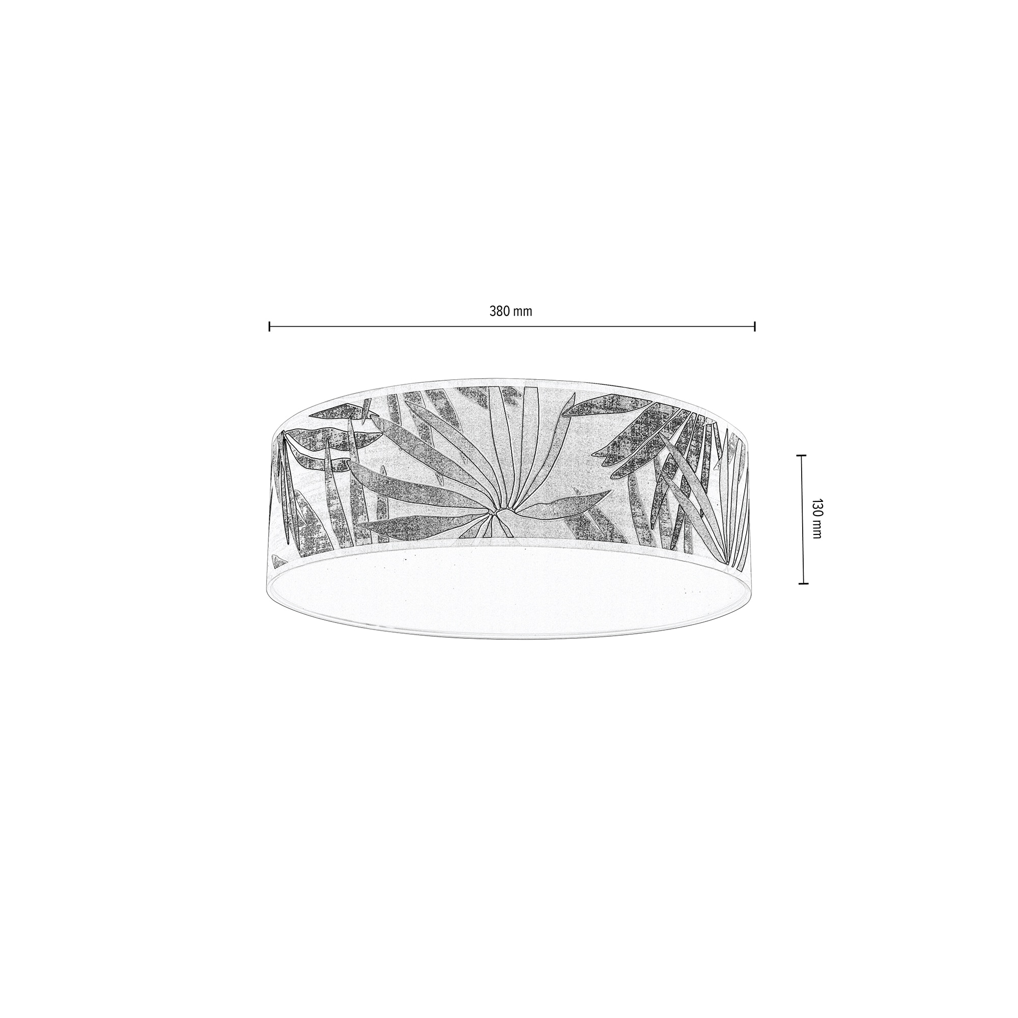 BRITOP LIGHTING Deckenleuchte »HOJA«, für Leuchtmitttel 3 x E27, Ø 38 cm