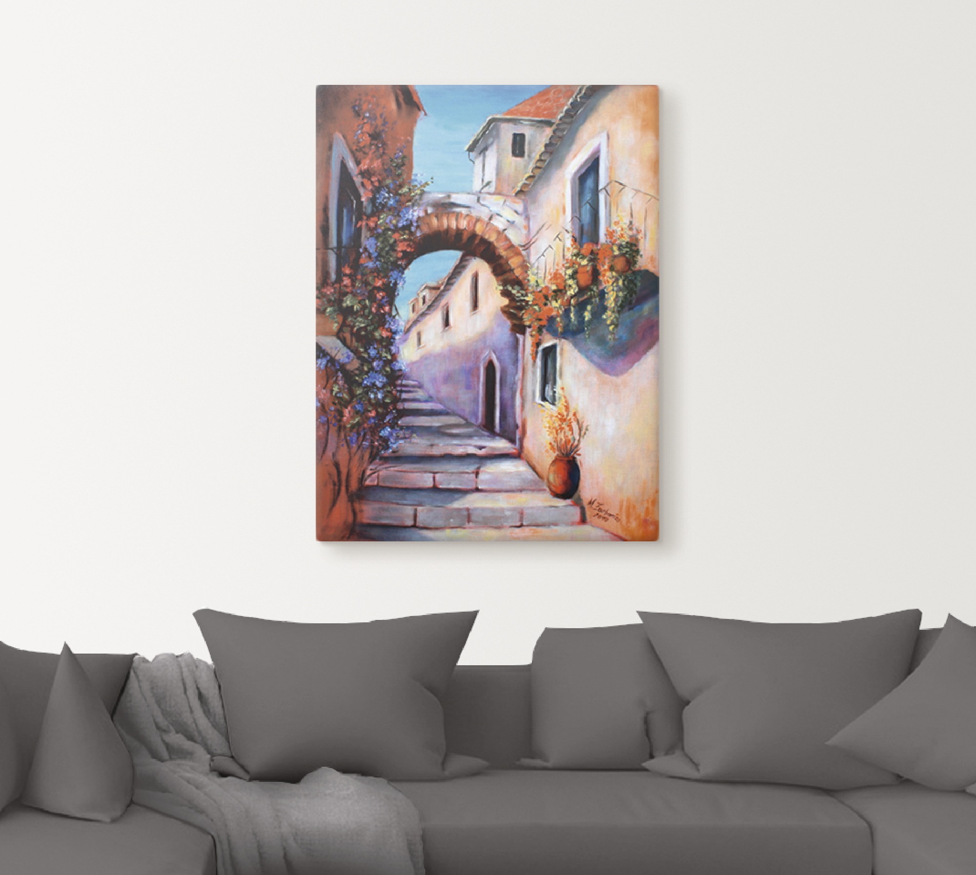 Artland Wandbild »Mediterrane Impressionen«, Gebäude, (1 St.), als Alubild, Leinwandbild, Wandaufkleber oder Poster in versch. Größen