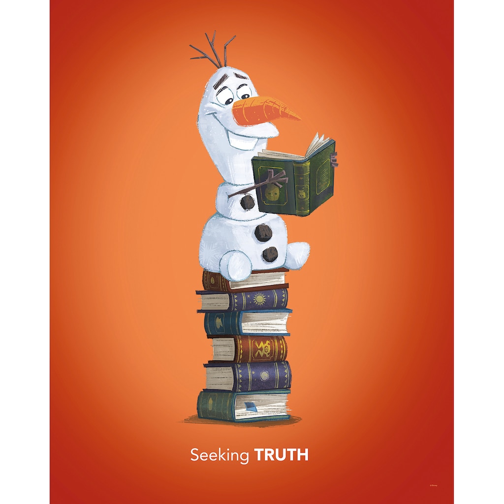 Komar Poster »Frozen Olaf Reading«, Disney, (1 St.)