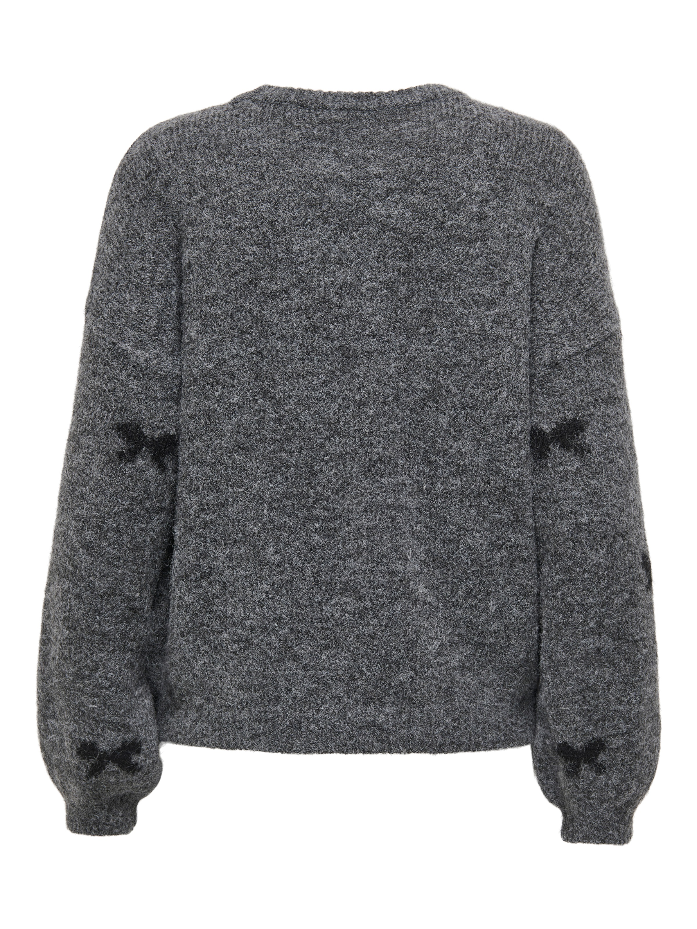 ONLY Rundhalspullover »ONLBRUNHILDA LIFE LS BOW O-NECK KNT«