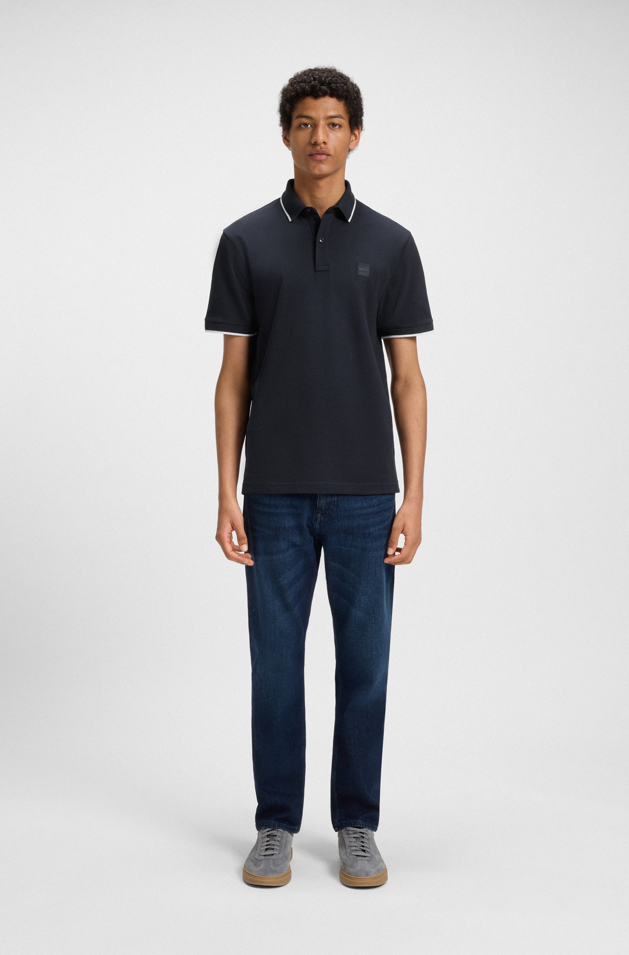 BOSS ORANGE Poloshirt »Passertip«, mit BOSS Logo-Badge