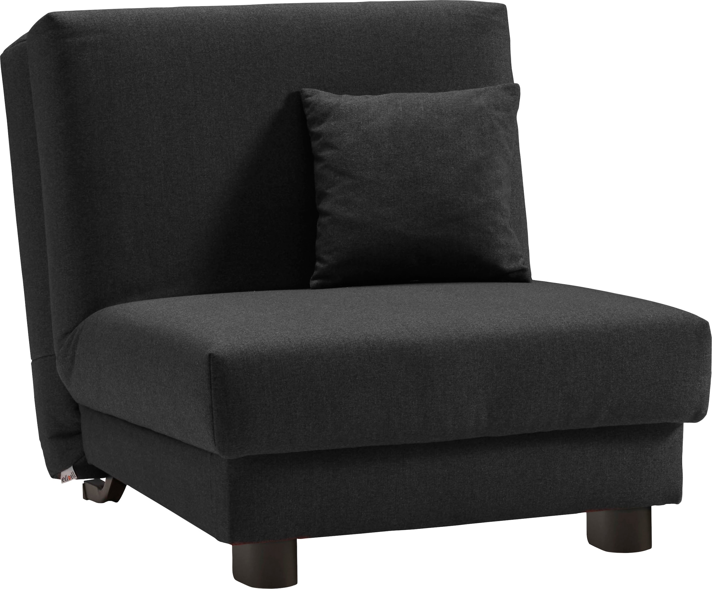 ell + ell Schlafsofa »Enny« Liegefläche Breite 80 cm, Liegehöhe 40 cm, Füße schwarz, Rückenlehne