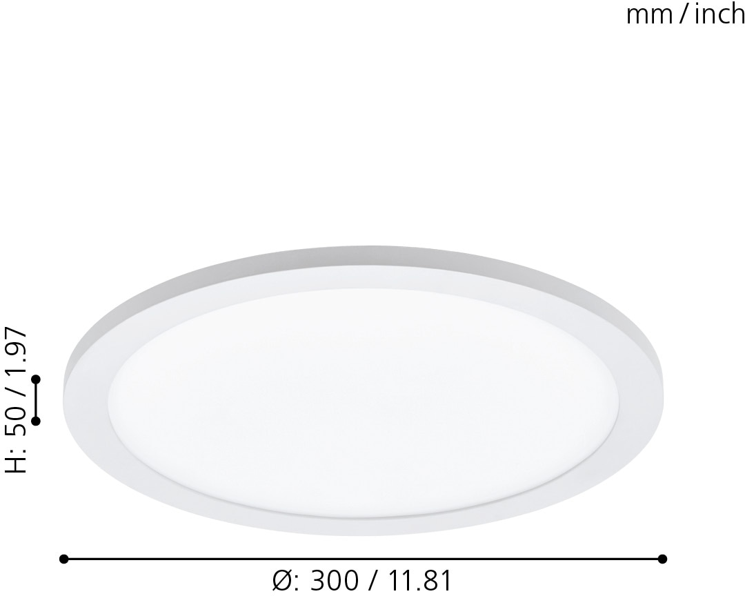 EGLO Deckenleuchte »SARSINA-A«, 1 flammig, Leuchtmittel LED-Board | LED fest integriert, Steuerung über Fernbedienung, Nachtlicht