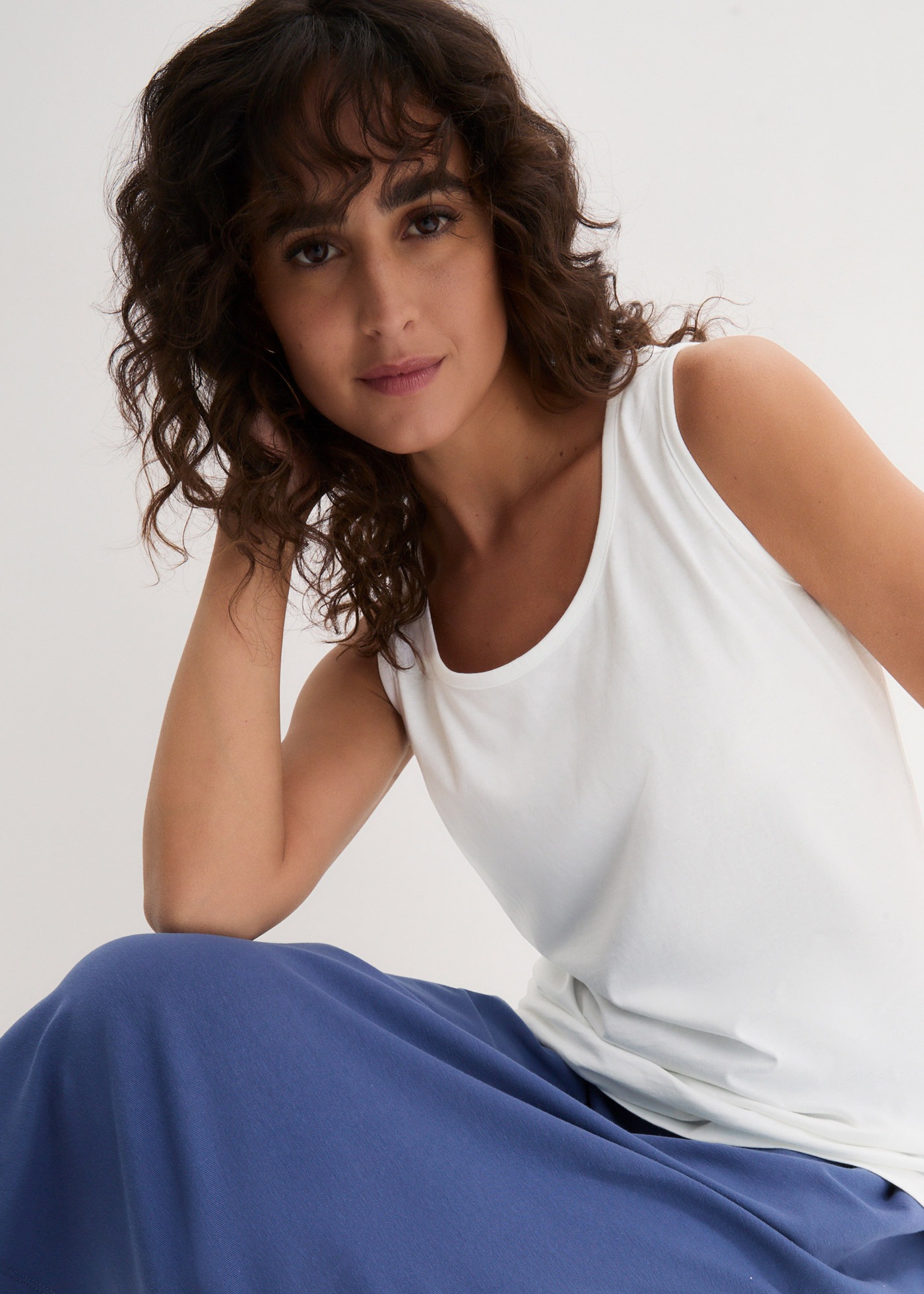 bonprix Longtop Packung, 5 tlg. figurumspielende Passform, po-bedeckend