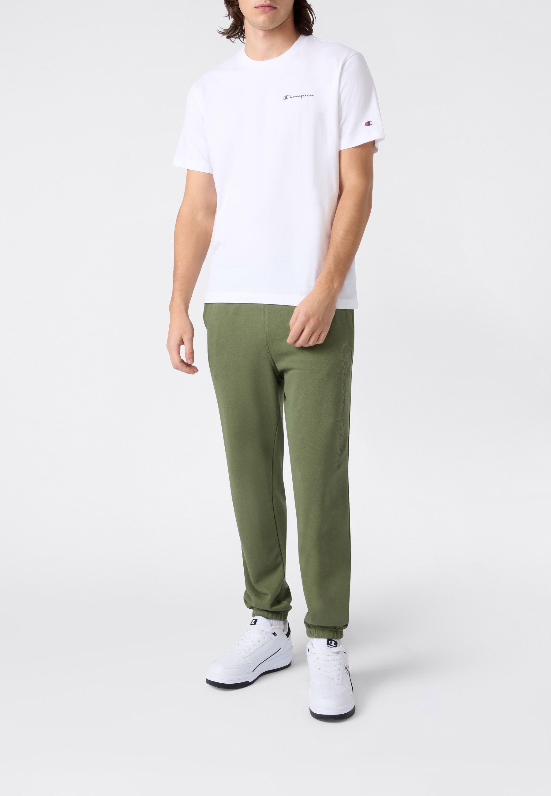 Champion Jogginghose »ICONS Terry Elastic Cuff Pants Large Logo«  mit elastischen Bündchen, für Sportmode