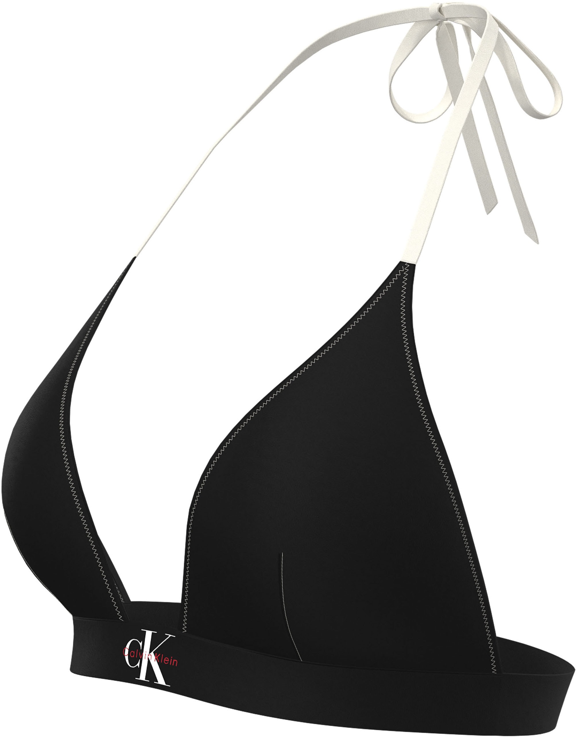 Calvin Klein Swimwear Triangel-Bikini-Top Körpernahe Passform mit Band zum Binden