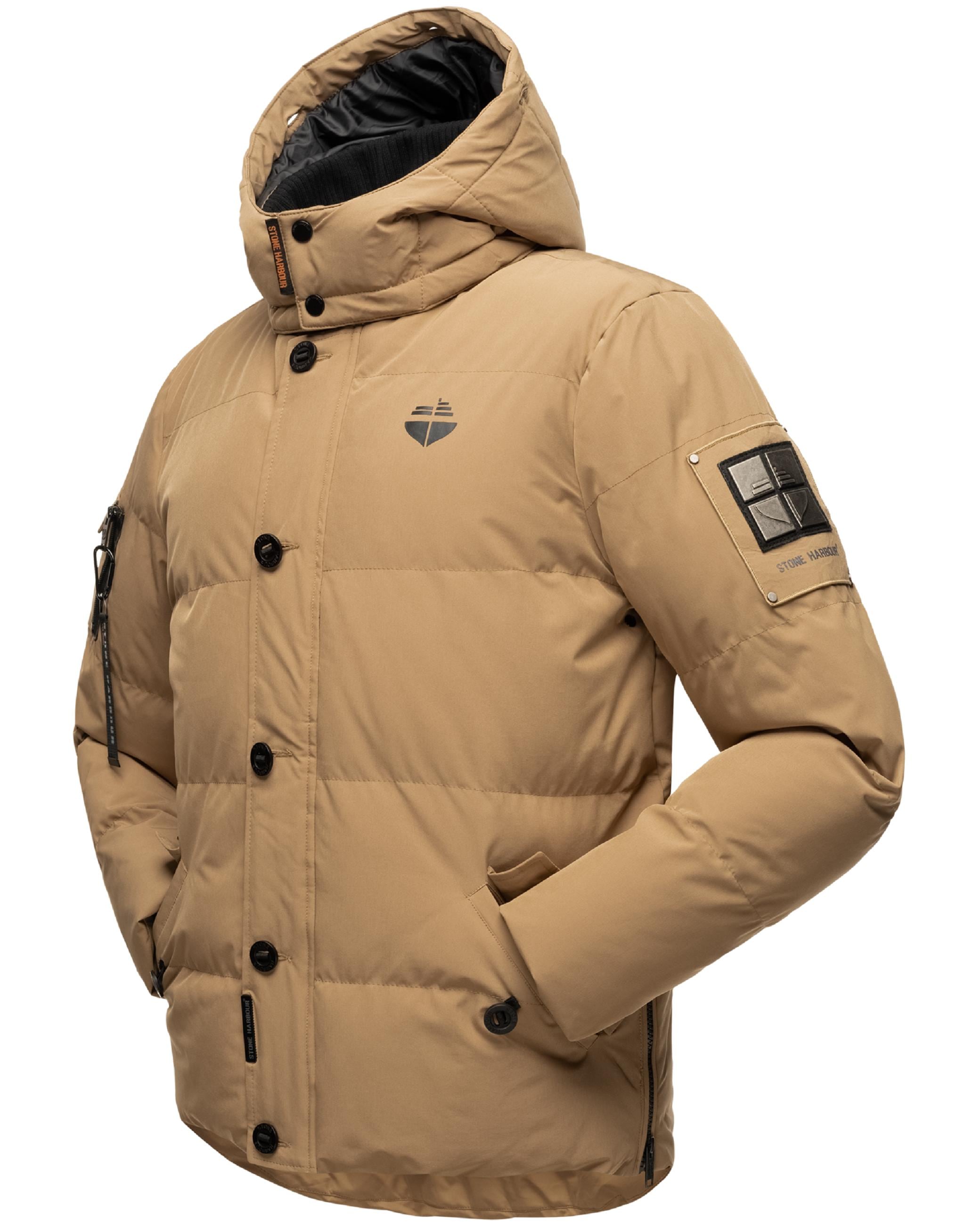 Stone Harbour Wintermantel »Winterjacke Halvaar«, stylischer Winterparka mit abnehmbarer Kapuze