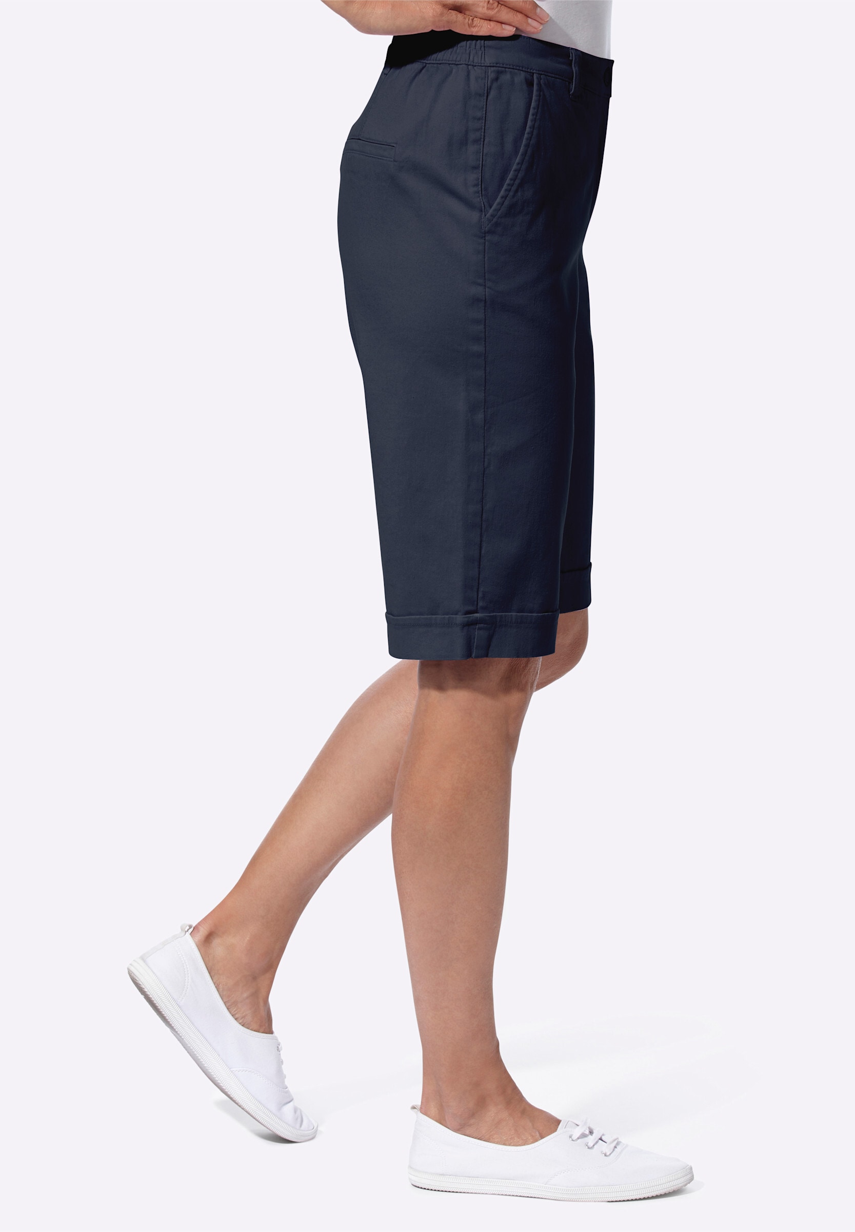 Sieh an! Jeansbermudas »Jeans-Bermudas Jeansbermudas mit Dehnbund hinten«