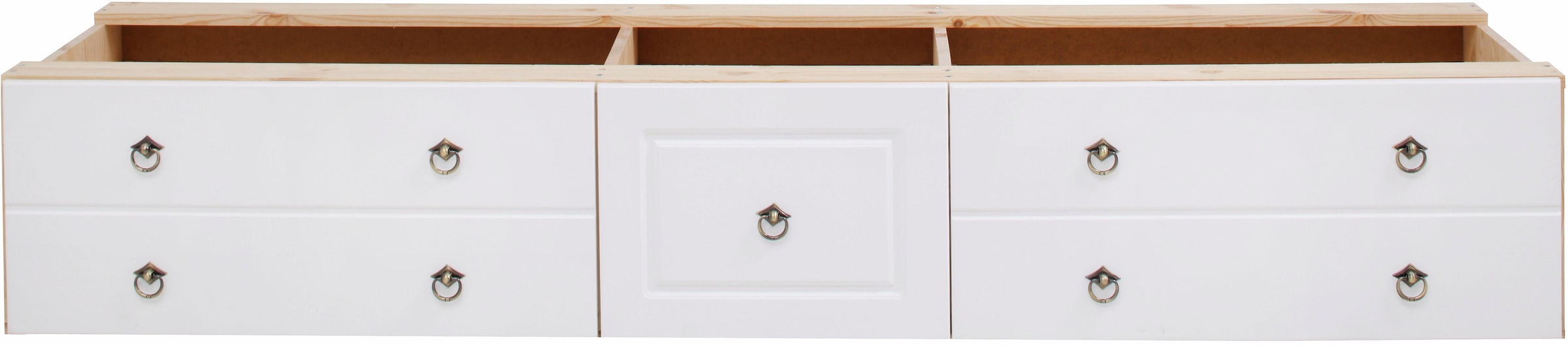 OTTO home Schubkasten »Hugo, Bettkastenmodul mit 3 Schubladen für eine Bettseite« für das gleichnamige Massivholzbett, massive Kiefer, FSC