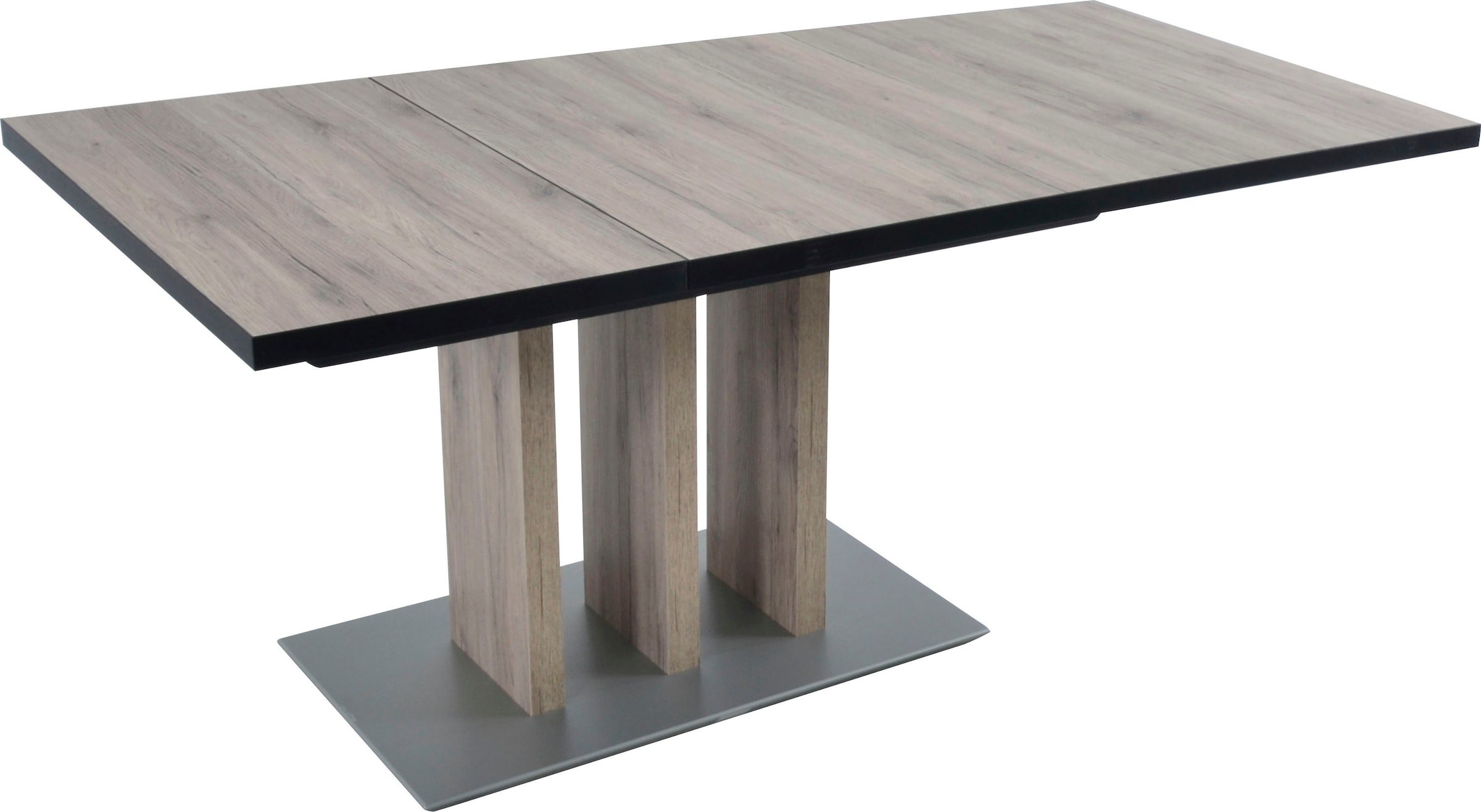 K+W Komfort & Wohnen Eckbankgruppe »Spider II« Set, 4 Stk. tlg. langer Schenkel 195cm, 2 Freischwinger, Auszugstisch in Breite 120 cm