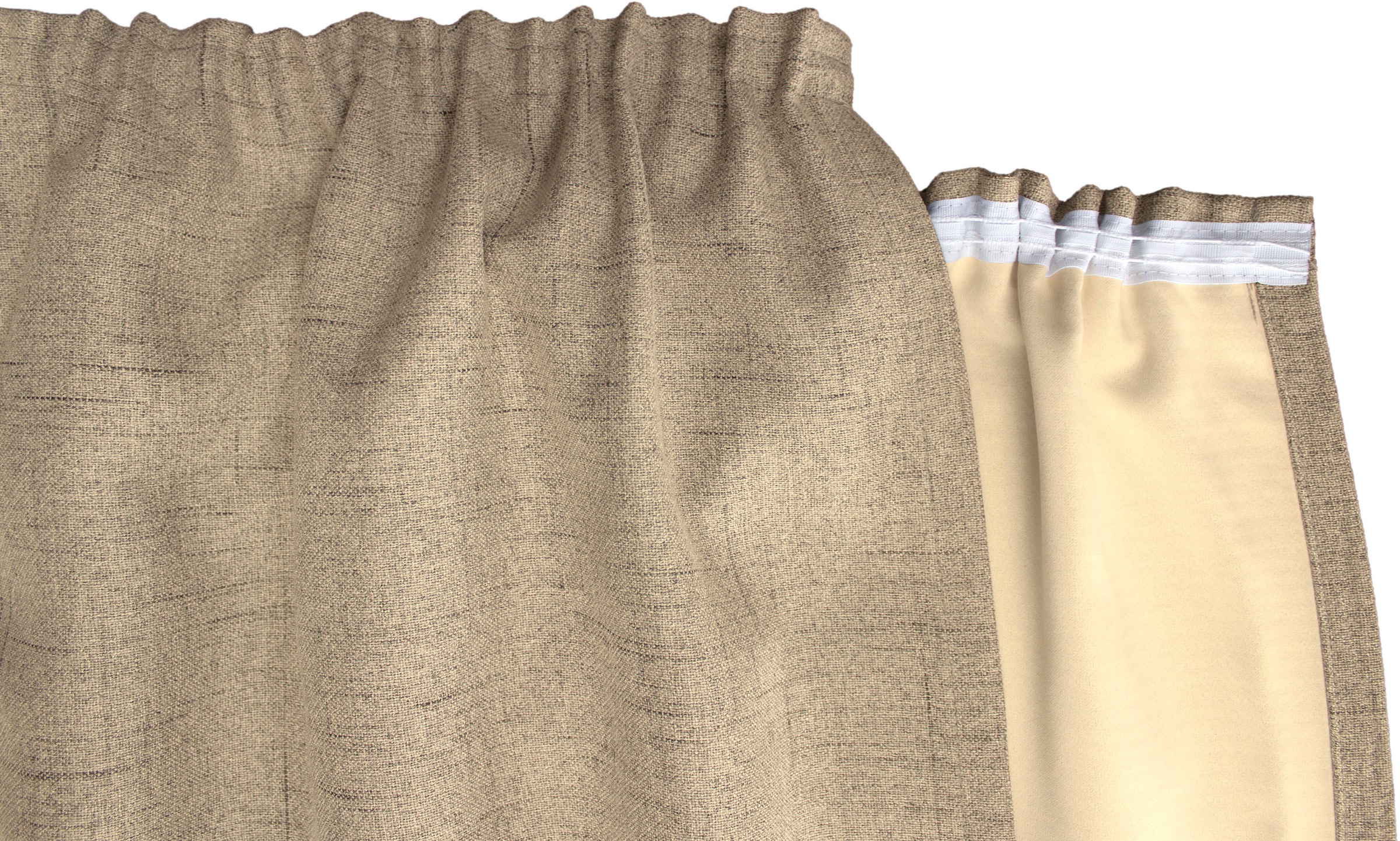 VHG Gardine »Rustika«, (1 St.), Deko Struktur, Polyester, pflegeleicht, nach Maß