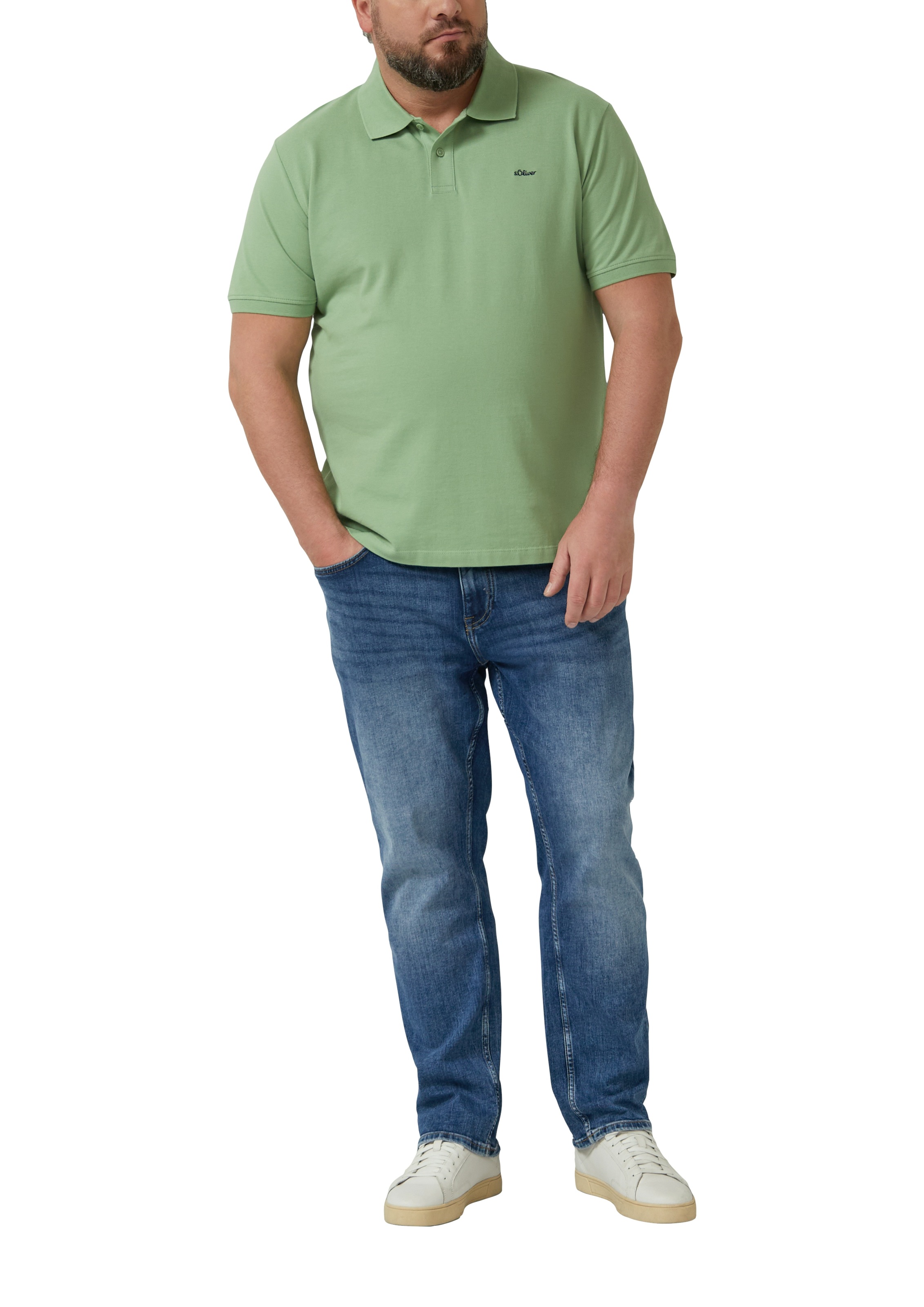 s.Oliver Men Big Sizes Poloshirt Kurzarm-Polo aus Baumwolle - Große Größen