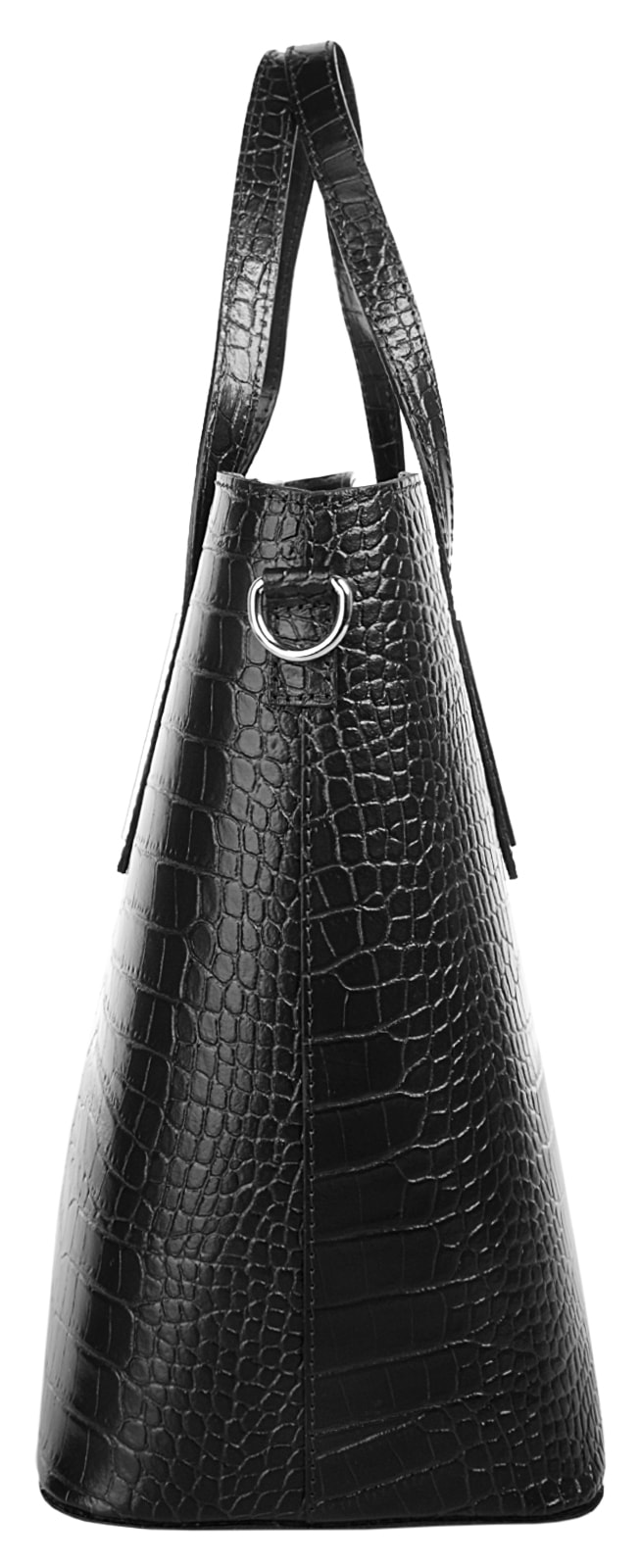 Cluty Henkeltasche, echt Leder, Made in Italy