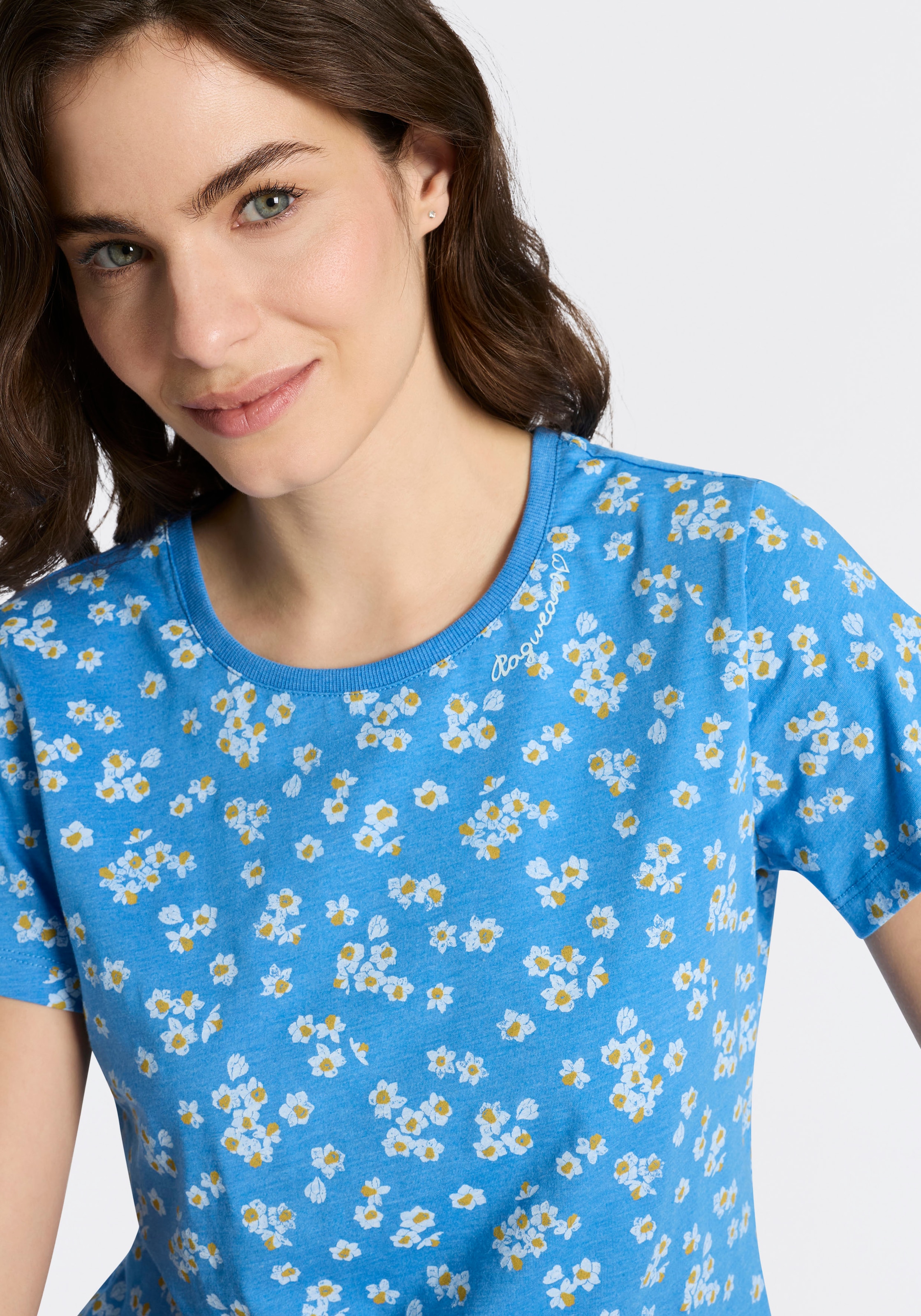 Ragwear Kurzarmshirt »MINTTA FLOWER O« mit sommerlichem Print