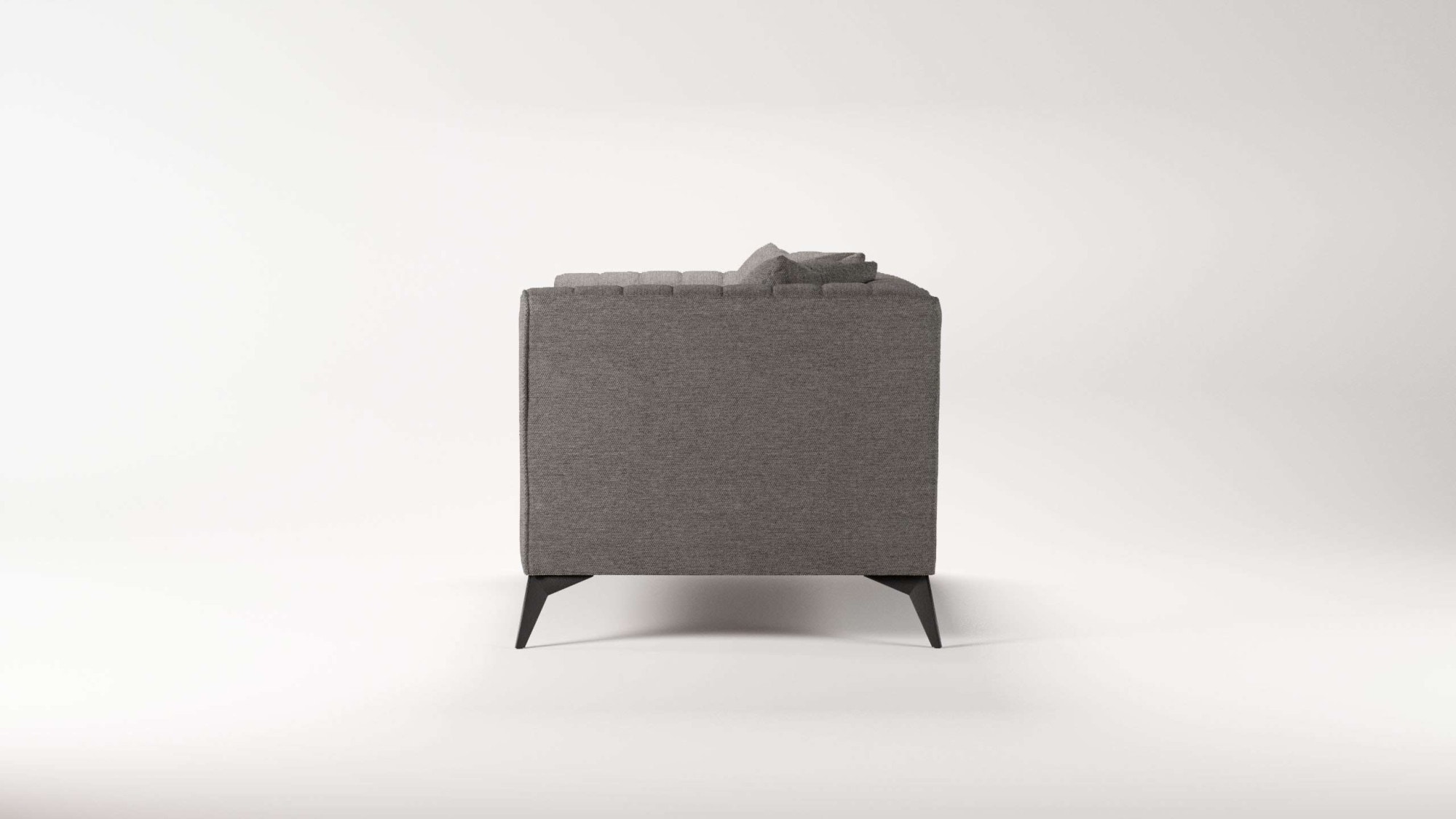 Places of Style Loveseat »MATTHEW Loungesessel, Maße B/T/H: 130/86/74 cm«, incl. Zierkissen, feine Steppung im Rücken, belastbar bis 200kg
