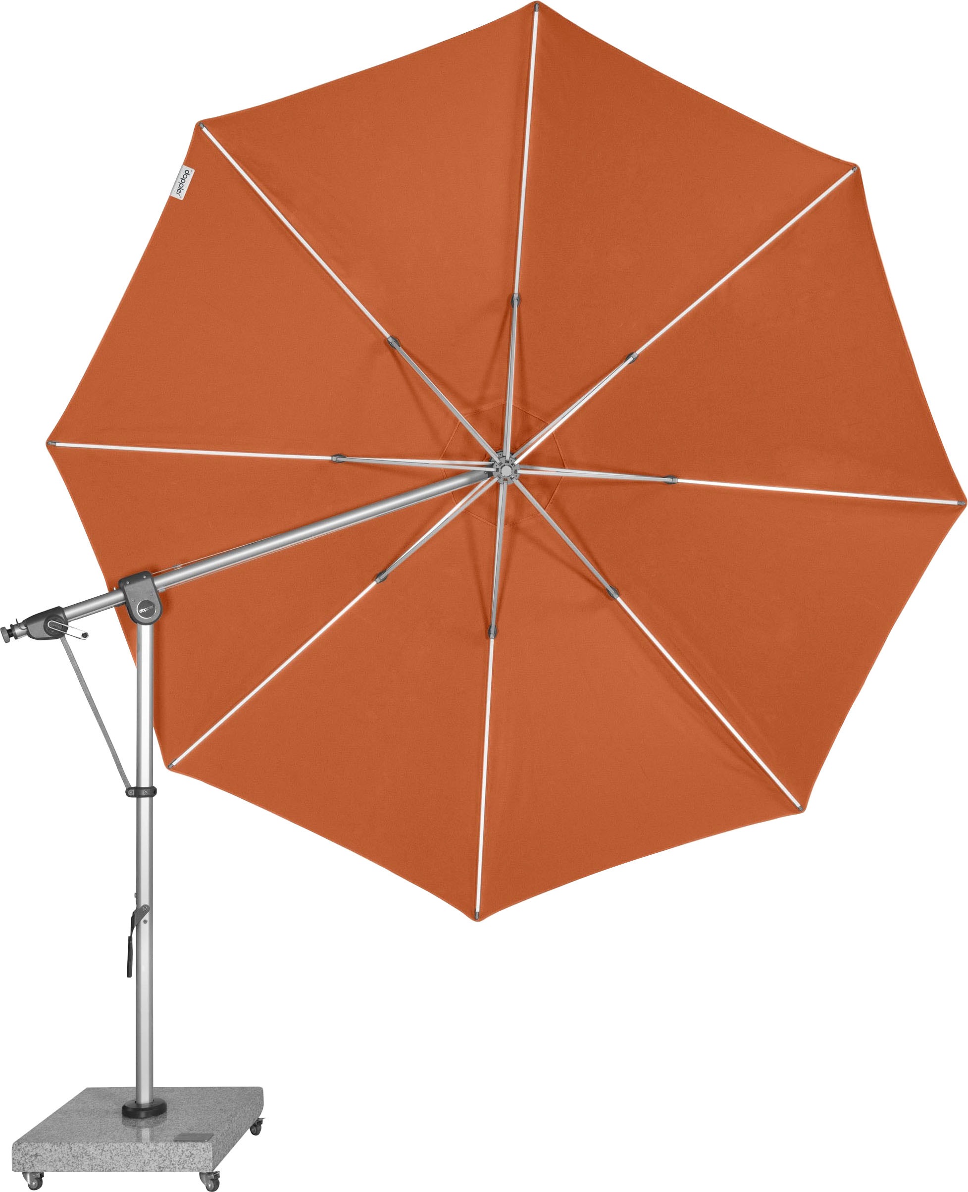 doppler® Ampelschirm »Expert 350 Pendel«, um 360° drehbar, UV-beständig