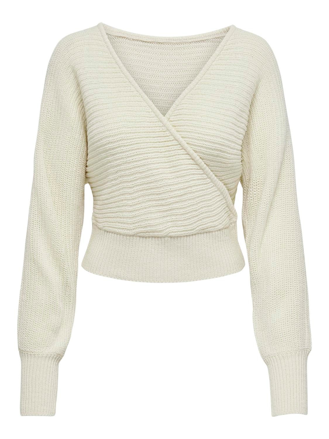 ONLY V-Ausschnitt-Pullover »ONLELINA LS V-NECK PULLOVER EX KNT«