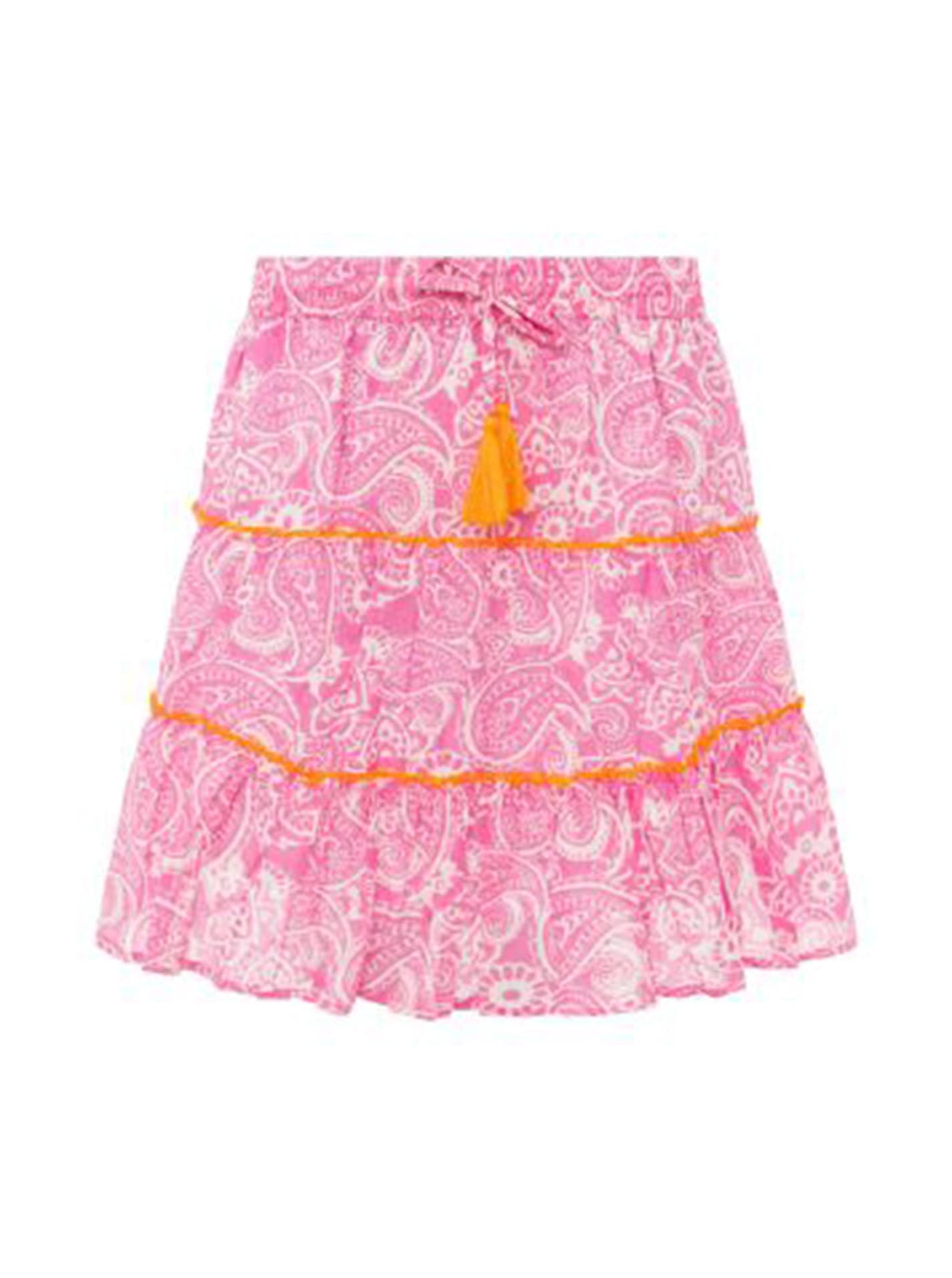 Zwillingsherz Minirock »"Paisley"« Paisleymuster, Tasseln, kurzer Schnitt
