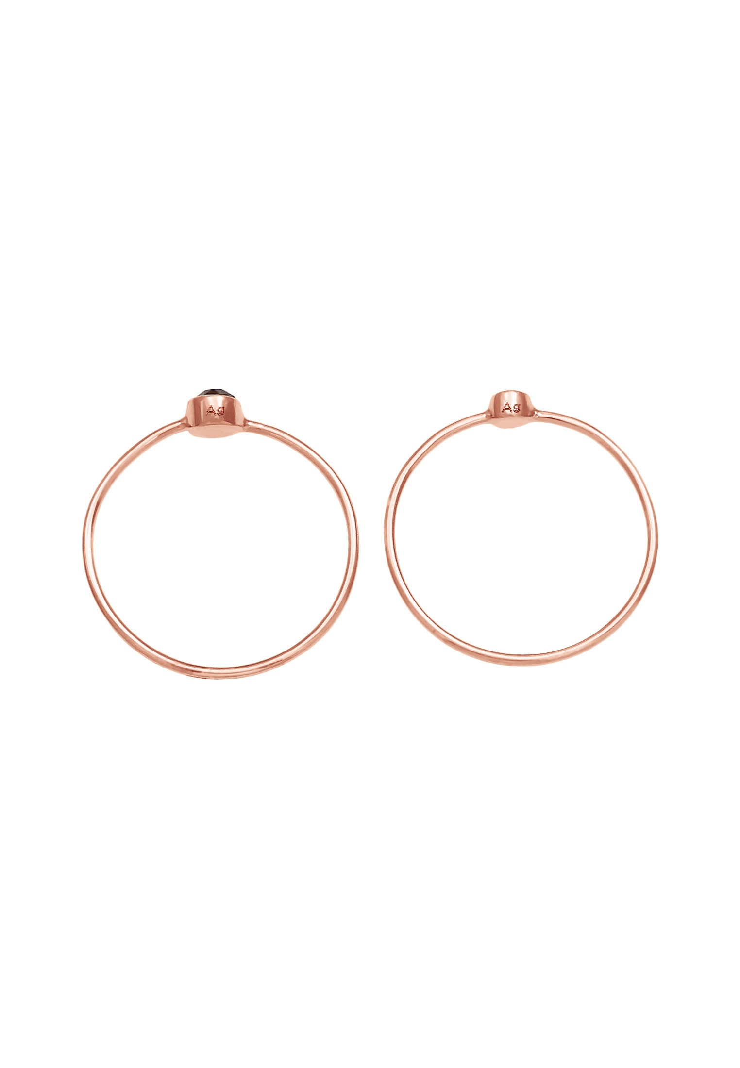 Elli Ring-Set »Ring Schwarz Kristalle (2 tlg) 925 Silber«