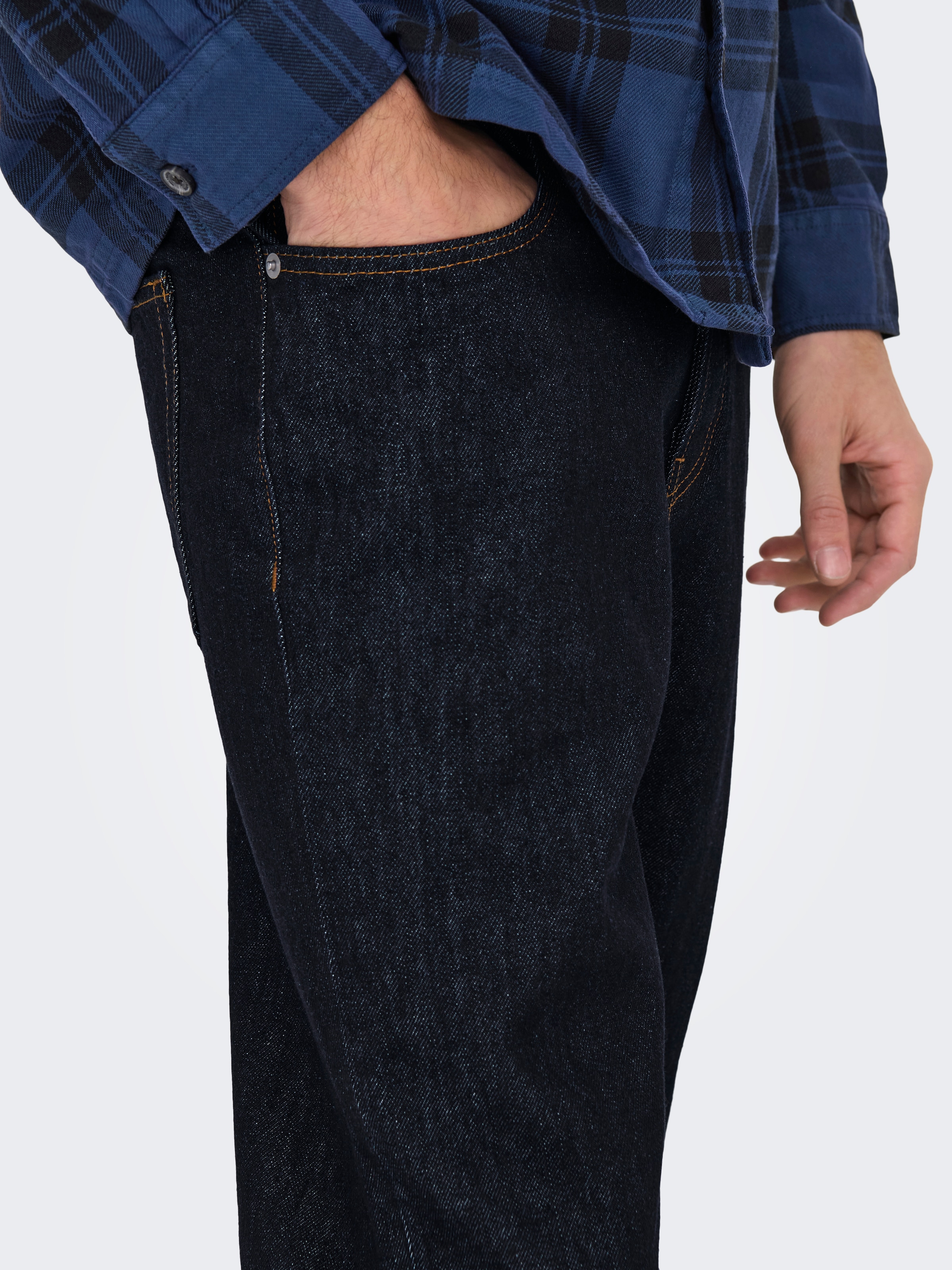 ONLY & SONS Regular-fit-Jeans »ONSEDGE STRAIGHT BROMO 0017 DOT DNM NOOS«