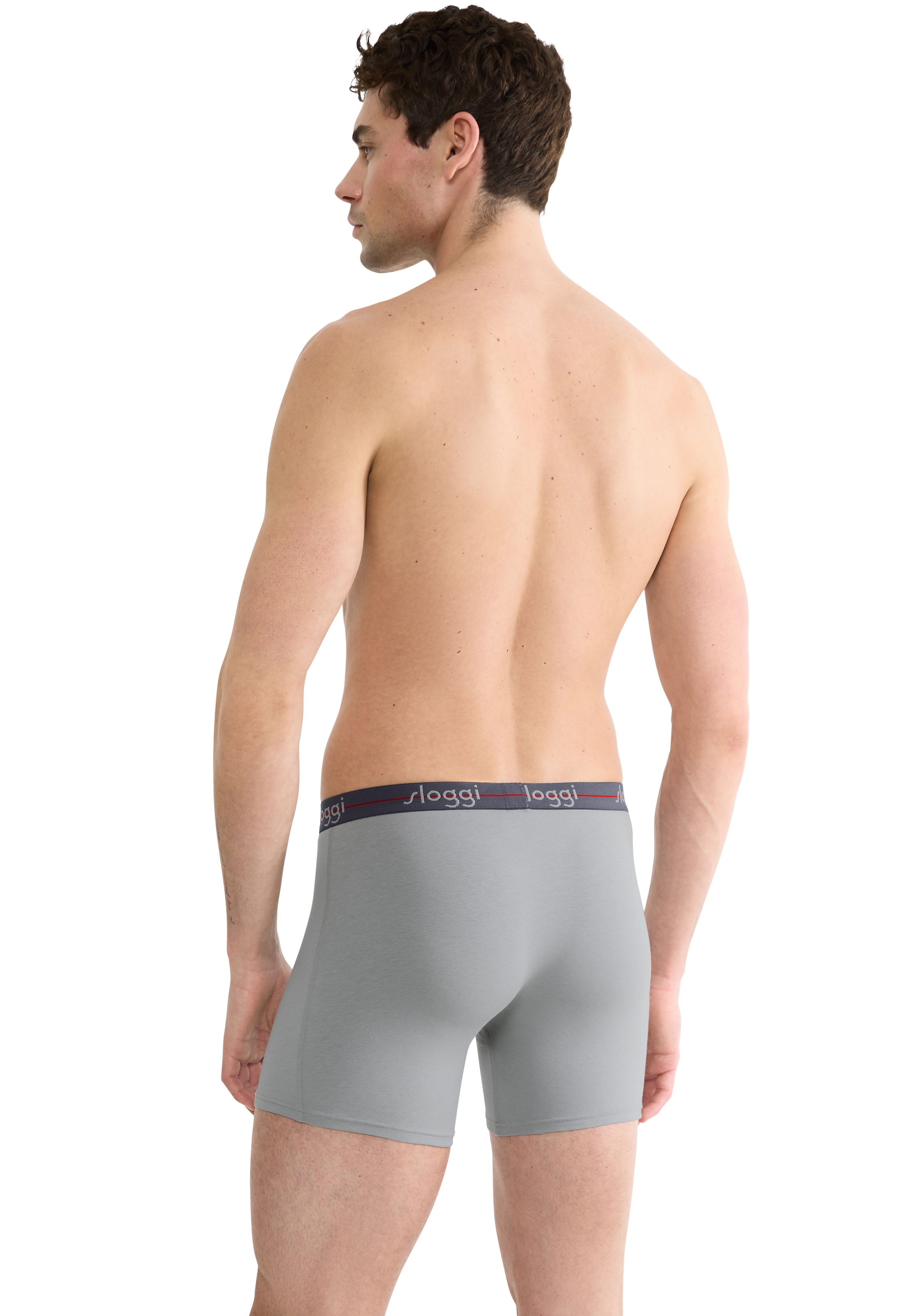 sloggi Boxershorts »Men Start«, (2er Pack), elastischer Bund mit Logo, ohne Eingriff
