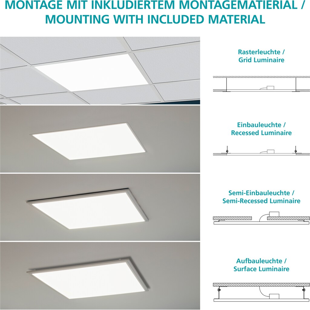 EGLO LED Panel »SALOBRENA-C«, 1 flammig-flammig