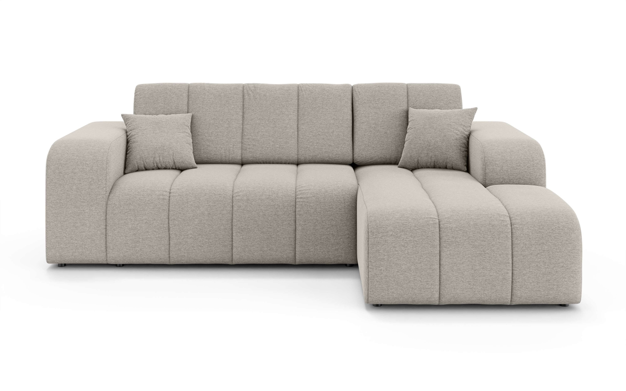 INOSIGN Ecksofa »CASSY L-Form, Schlafsofa mit Bettkasten, Maße B/T/H: 245/165/88 cm«, mit 2 Rückenkissen, Recamiere rechts oder links bestellbar