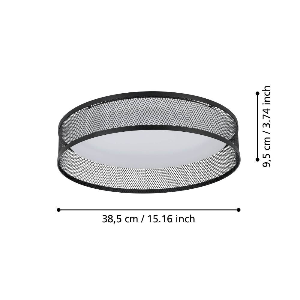 EGLO Deckenleuchte »LUPPINERIA« LED-Modul 1 Stk. Warmweiß Deckenleuchte, Metall in Messing und Kunststoff in Weiß, Ø 38,5 cm