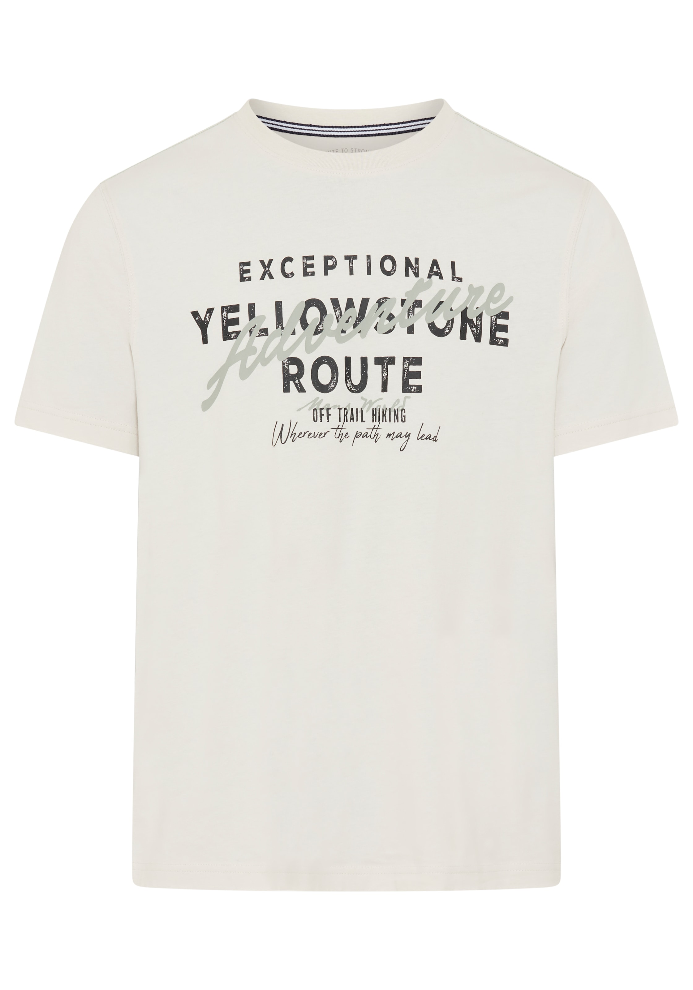 Man's World Rundhalsshirt »Neue Kollektion!« normale Passform, Kurzarm, mit Print-Applikation