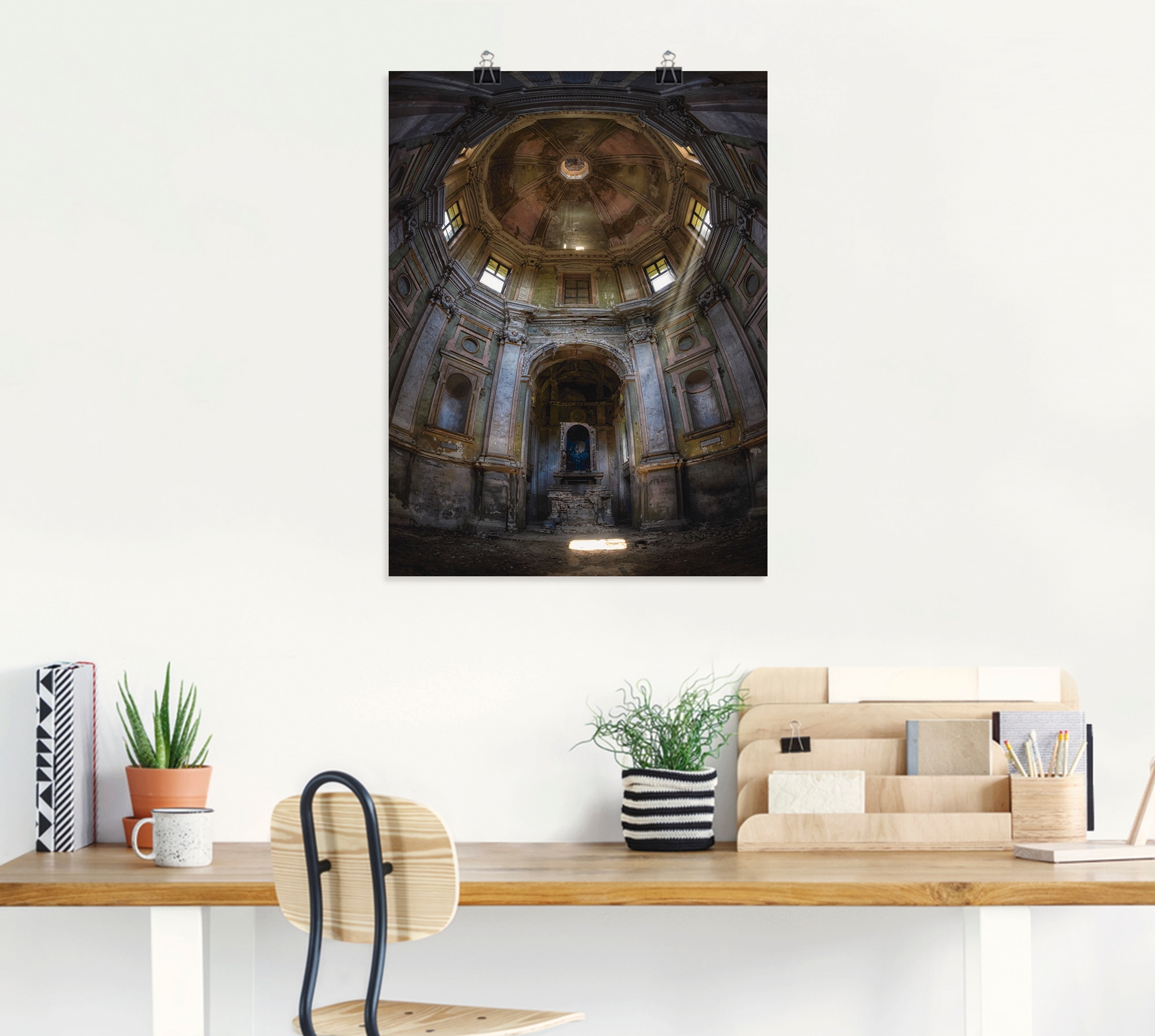 Artland Wandbild »Lost Place - marode Kirche - verlassen«, Gebäude, (1 St.), als Leinwandbild, Poster in verschied. Größen