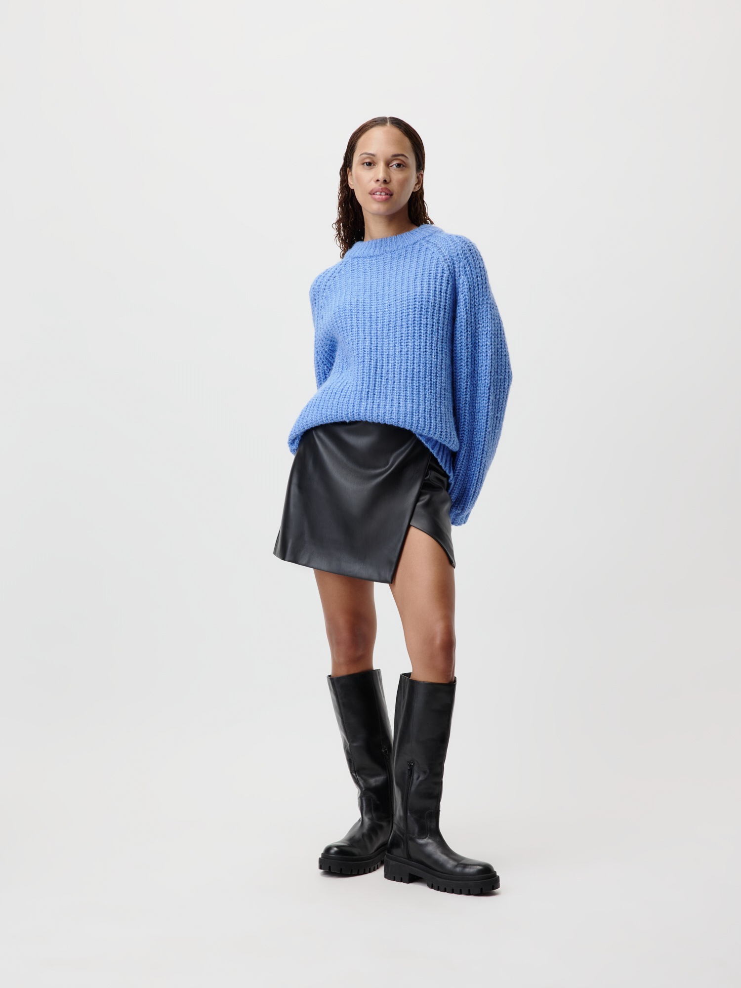 LeGer Strickpullover »Leslie, LeGer by Lena Gercke«, Loose fit mit Rundhalsausschnitt