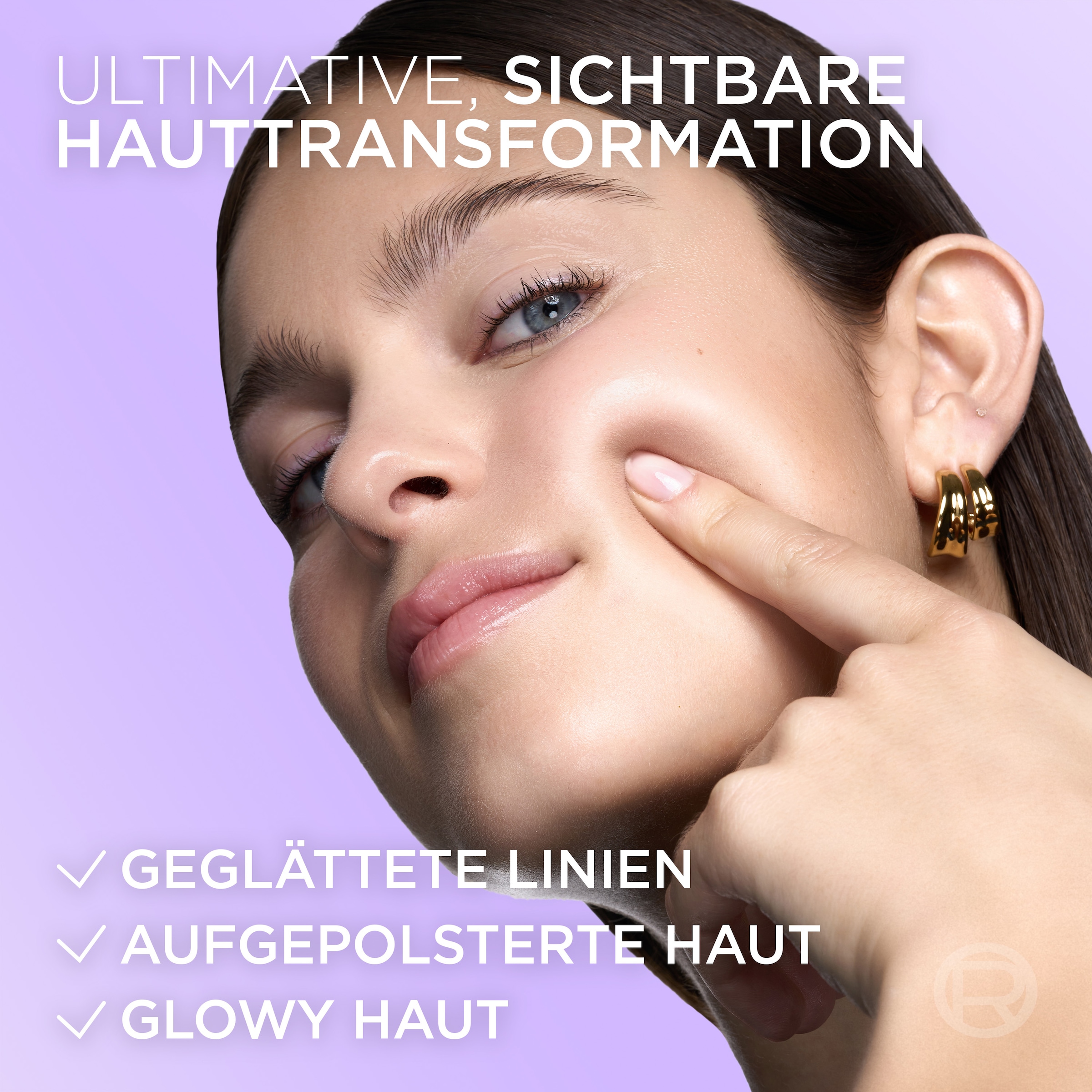 L'ORÉAL PARIS Gesichtsmaske »REVITALIFT GLASS SKIN HYDROGEL GLOW MASK« für aufgepolsterte & glowy Haut