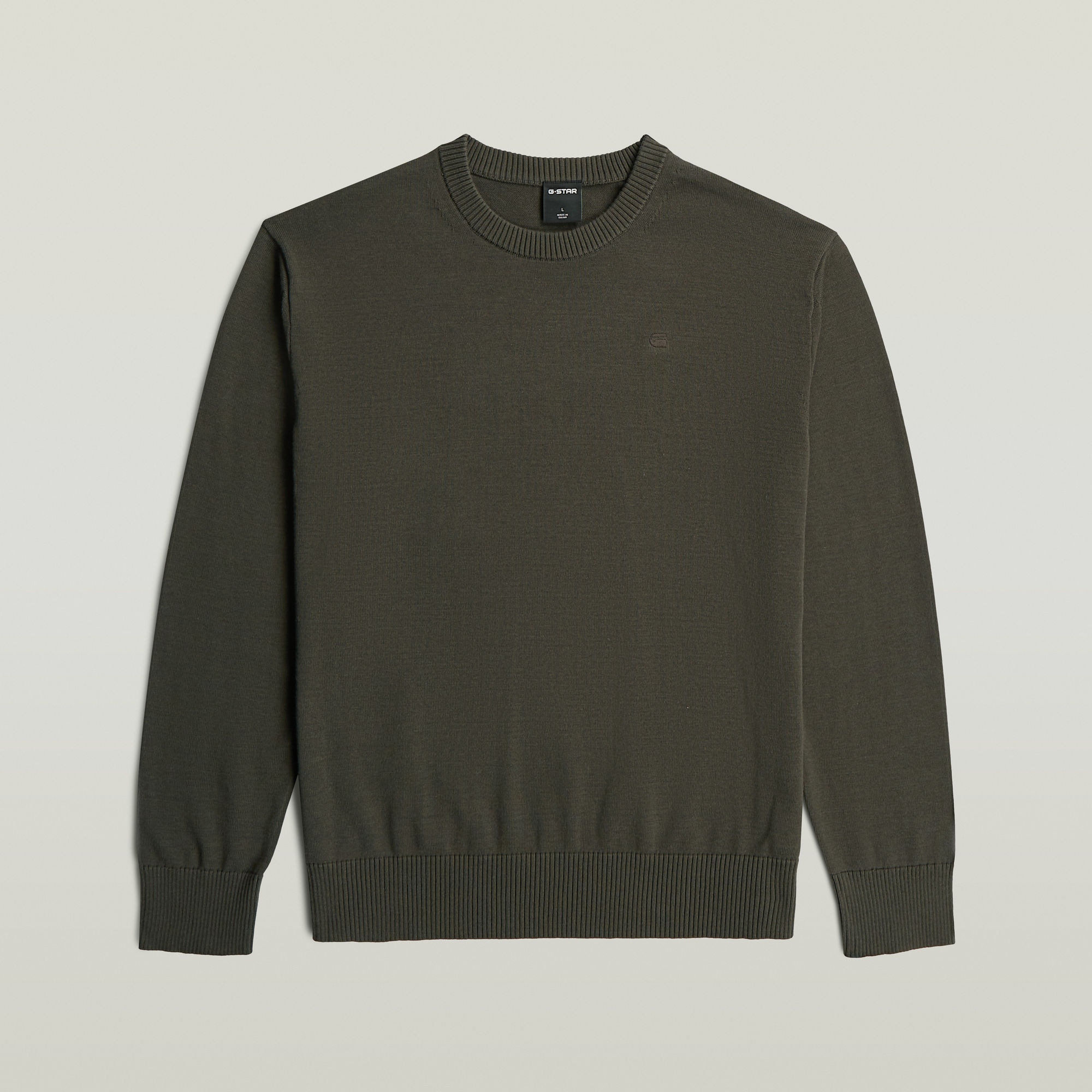 G-STAR Strickpullover »Core refined r knit« mit gerippten Abschlüssen, Baumwollmix