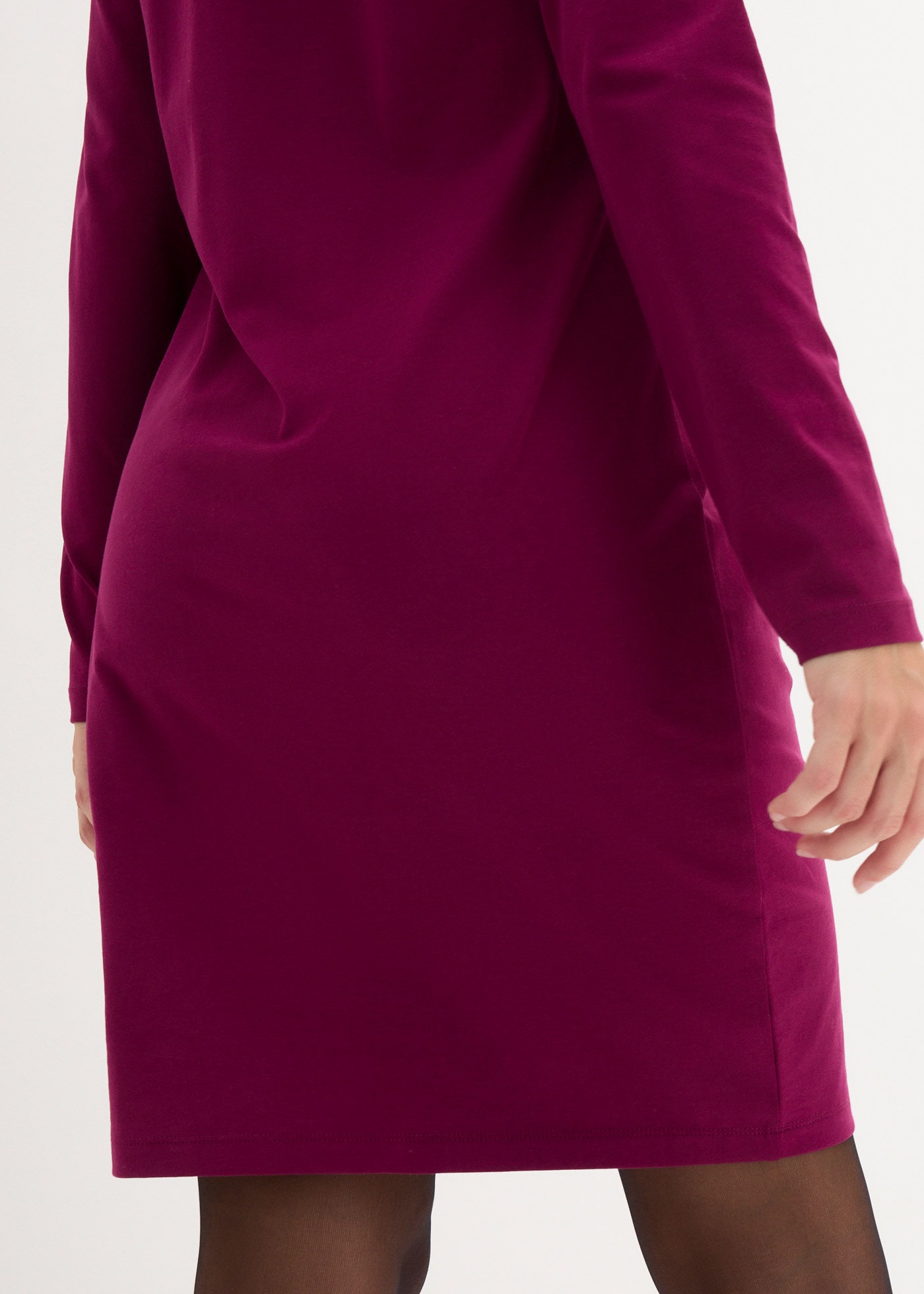 bonprix Jerseykleid »Figurbetontes Jerseykleid (2er Pack)« Packung, 2 Stk. tlg. für Alltag, schmale Passform, aus Baumwollmischung, kniefrei