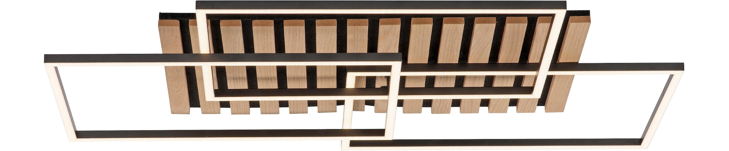 andas Deckenleuchte »Unnestad Akustikpaneele«, 1 flammig, Leuchtmittel LED-Board | LED fest integriert, Frame schwenkbar, Holz, Akustik, Paneele