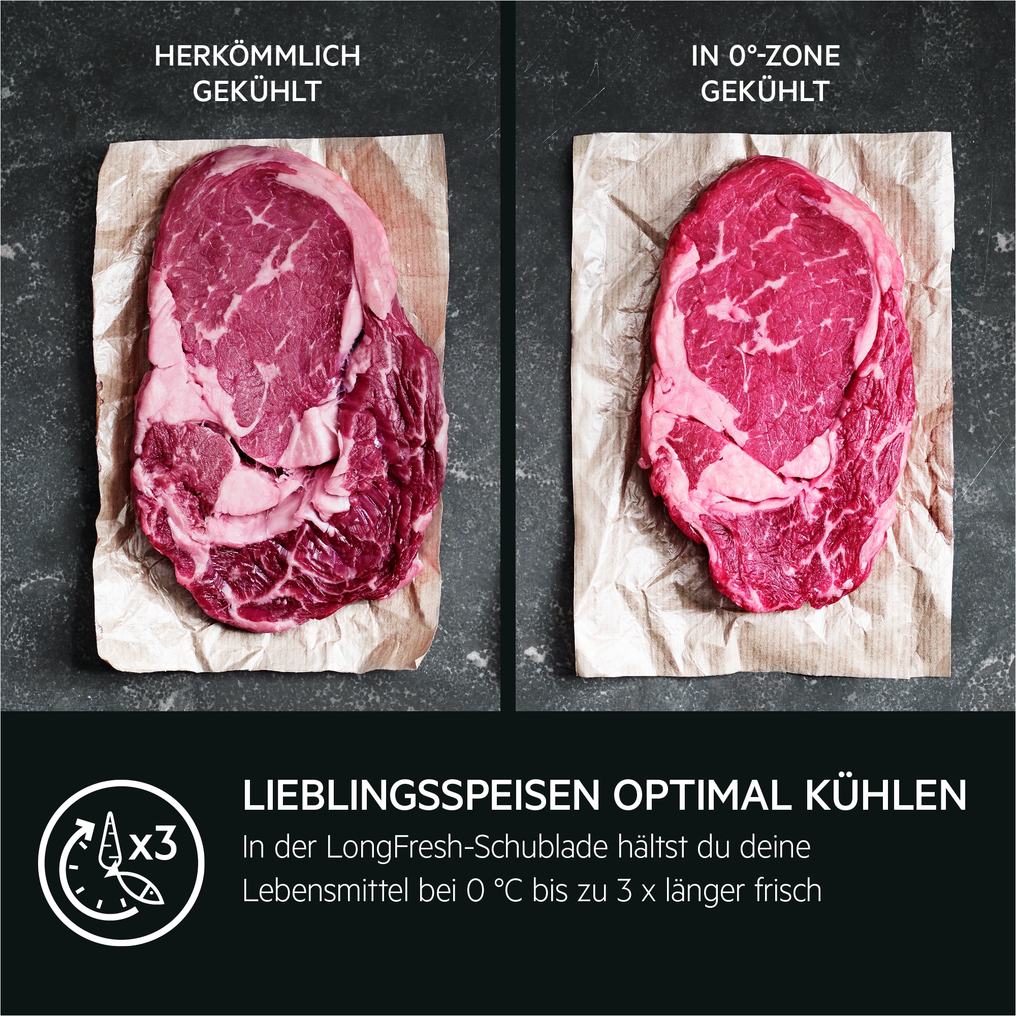 AEG Einbaukühlschrank 9000 »TF9ZS181EC«, LongFresh: Optimale Kühlung deiner Lebensmittel