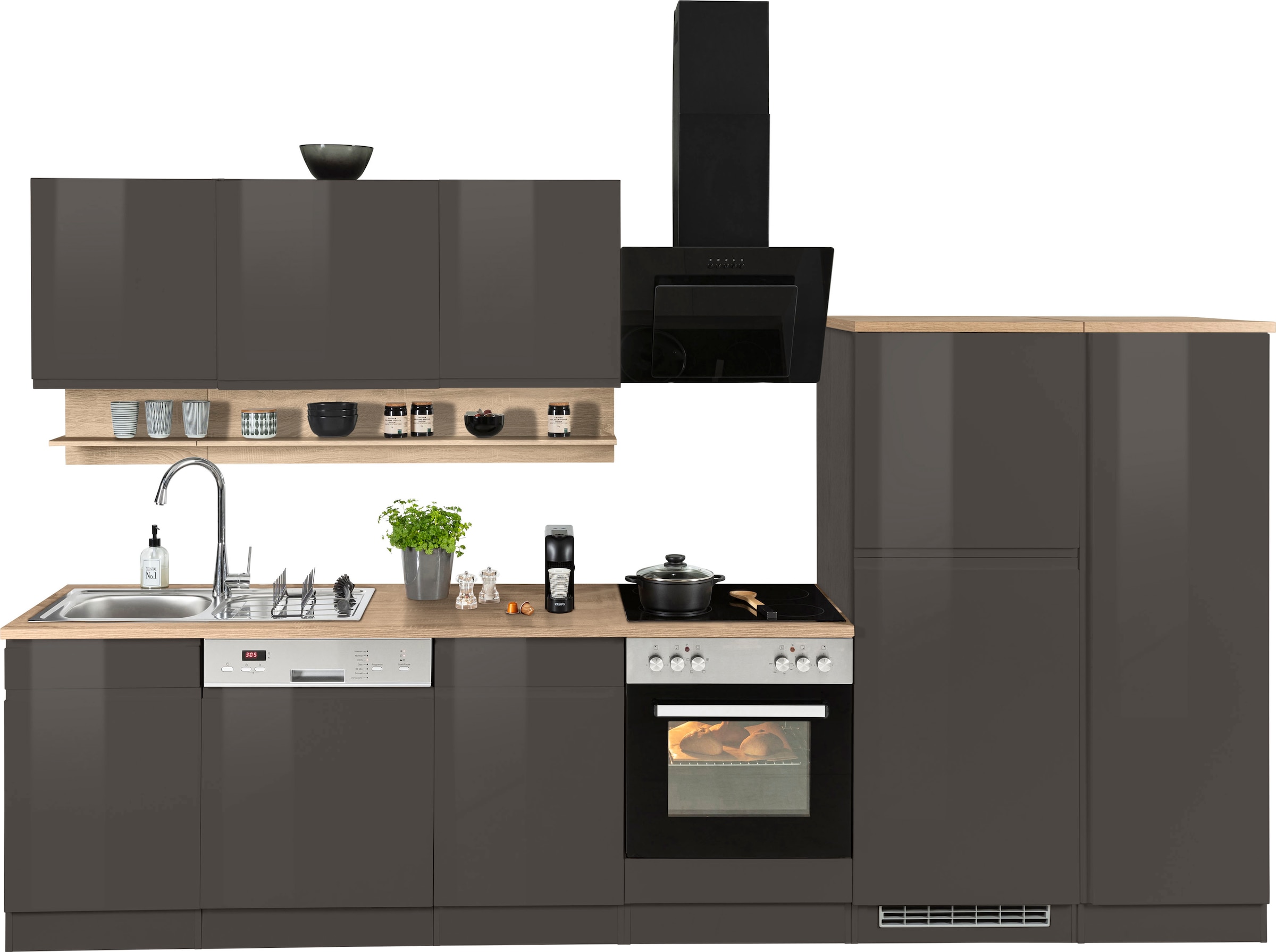 HELD MÖBEL Küche »Virginia«, Breite 330 cm, wahlweise mit E-Geräten im OTTO  Online Shop