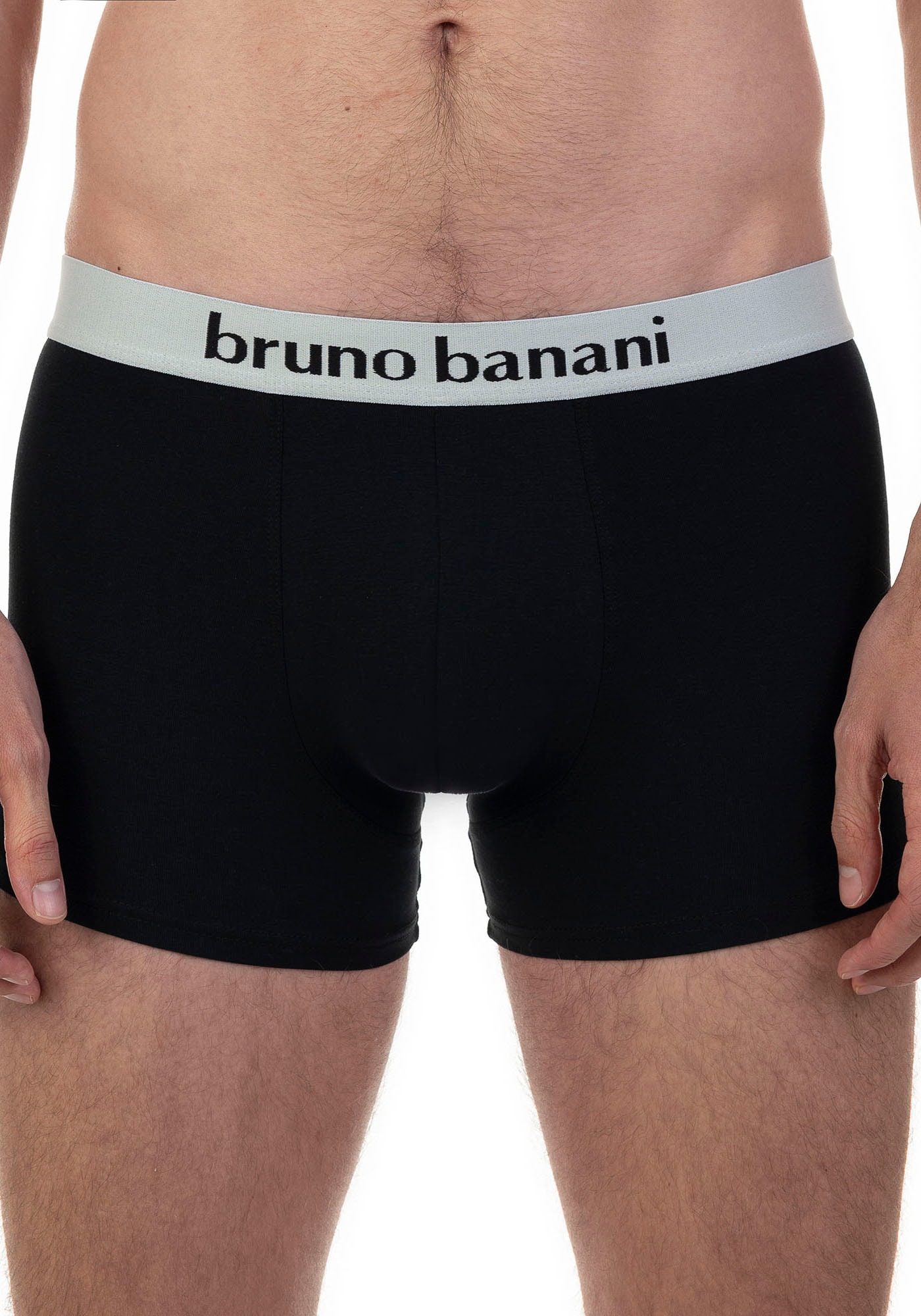 Bruno Banani Boxer »Flowing«, (2er Pack), mit kontrastreichem Logobund
