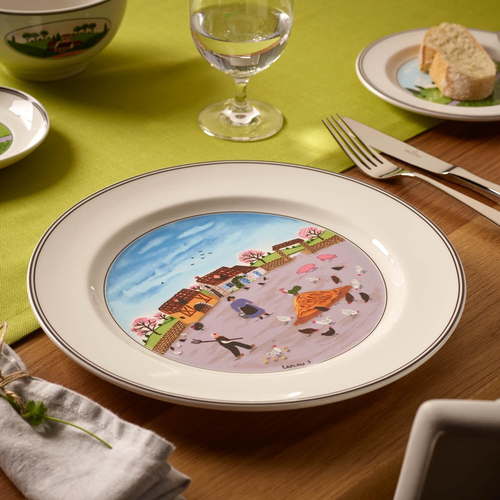 Villeroy & Boch Speiseteller »Speiseteller Hühnerhof Design Naif ø 27 cm bunt«