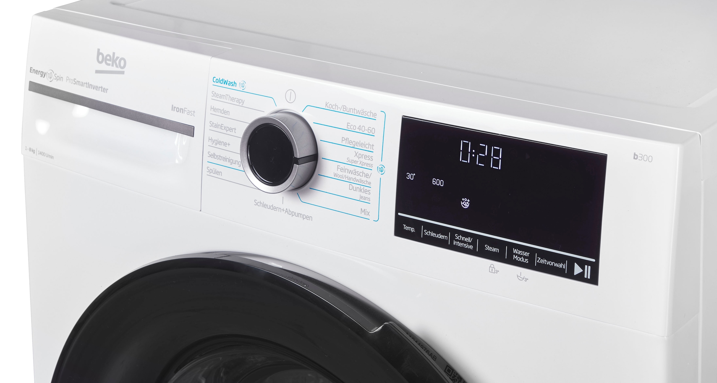 BEKO Waschmaschine »BM3WFU4841N«, 8 kg, 1400 U/min, Waschen mit EnergySpin: Bis zu 35 % Energie sparen – nicht nur in Eco