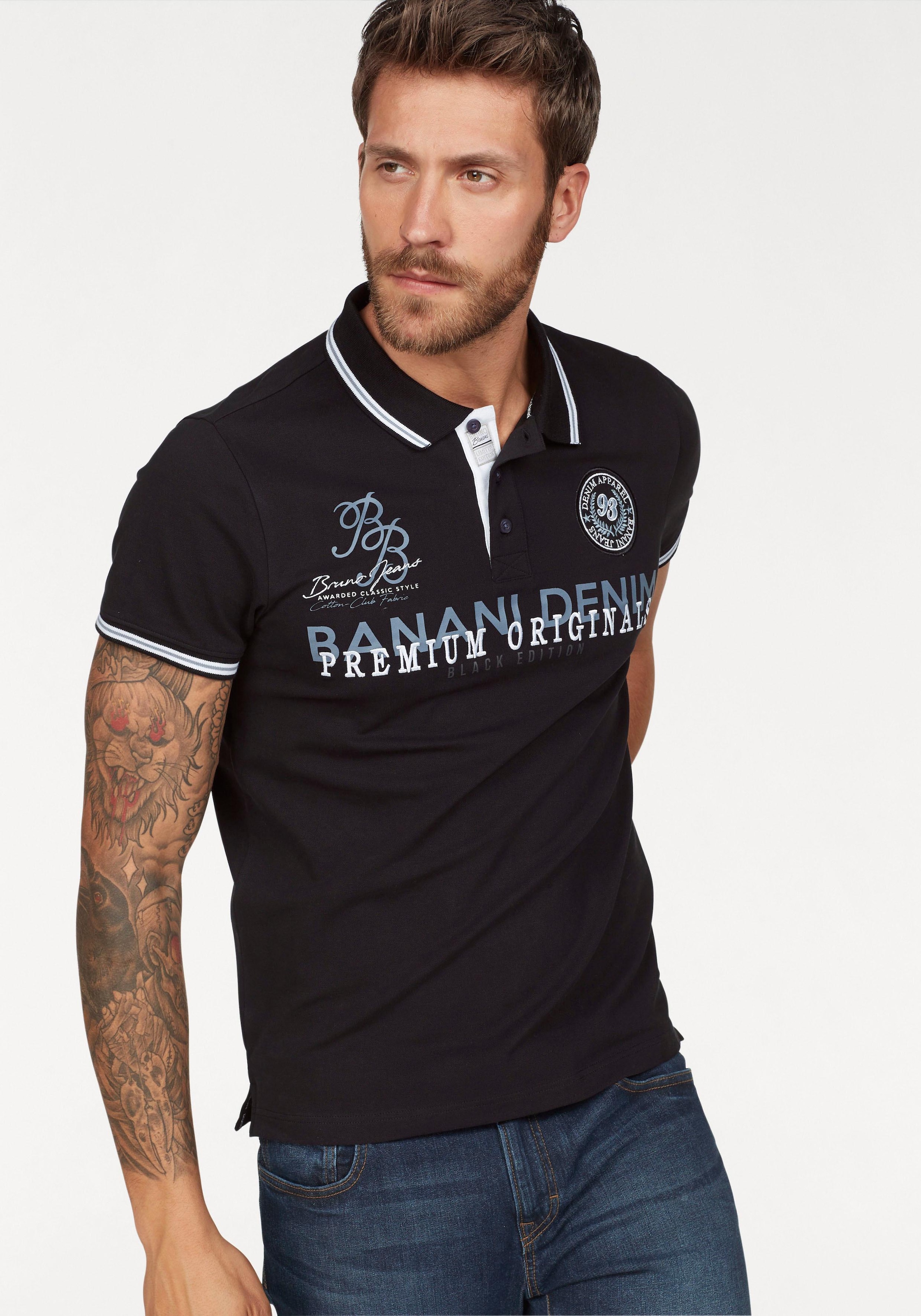 Bruno Banani Poloshirt, mit Markenbadge