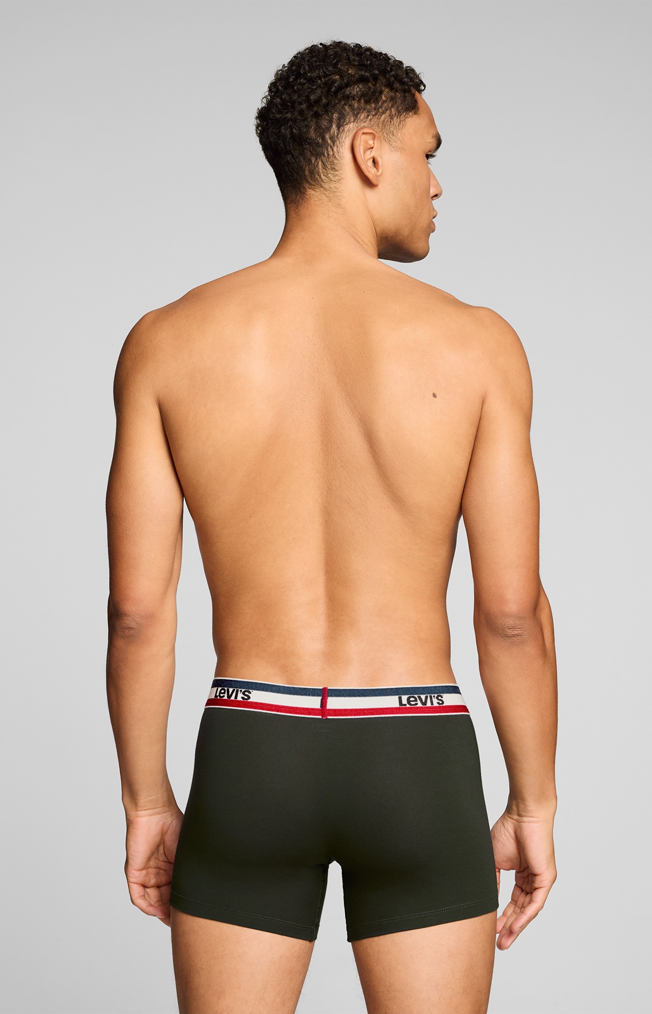 Levi's® Boxershorts »LEVIS MEN REPEAT SPW LOGO BOXER BRIEF« 2er Pack,  ohne Eingriff, elastischer Logobund, Baumwoll-Mix