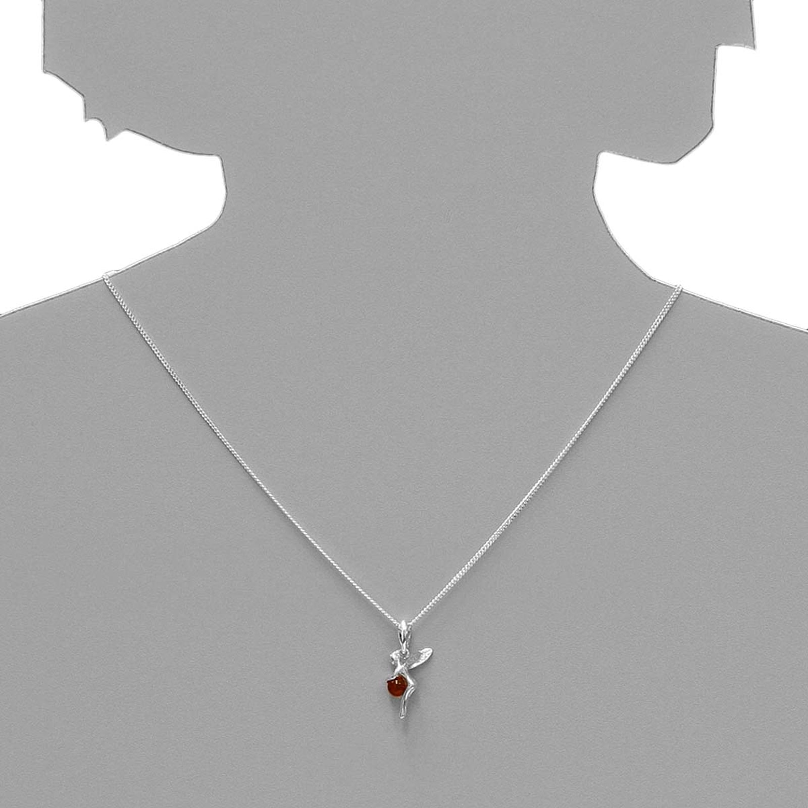 OSTSEE-SCHMUCK Kettenanhänger »- Elfe - Silber 925/000 - Bernstein«