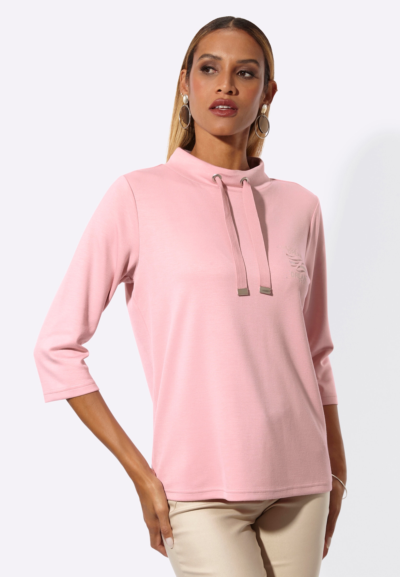 creation L Sweatshirt »Modal-Mix-Sweatshirt Sweatshirt mit Stehkragen«
