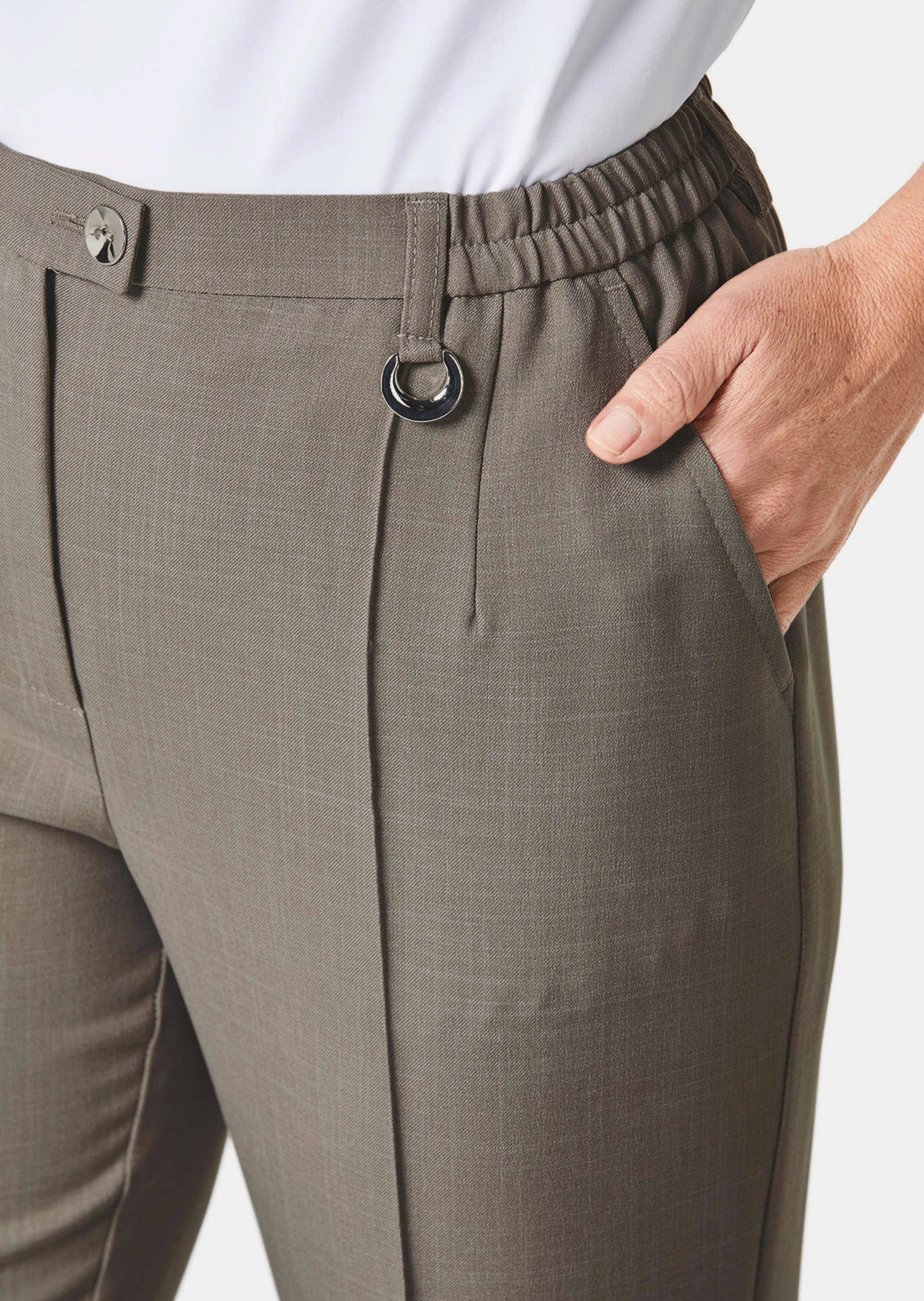 GOLDNER 2-in-1-Hose »Knitterarme Hose Anna mit SilverFresh-Ausrüstung«