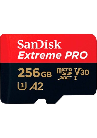 Sandisk Speicherkarte »Extreme Pro microSDXC 256GB + SD Adapter + Rescue Pro Deluxe«,... kaufen