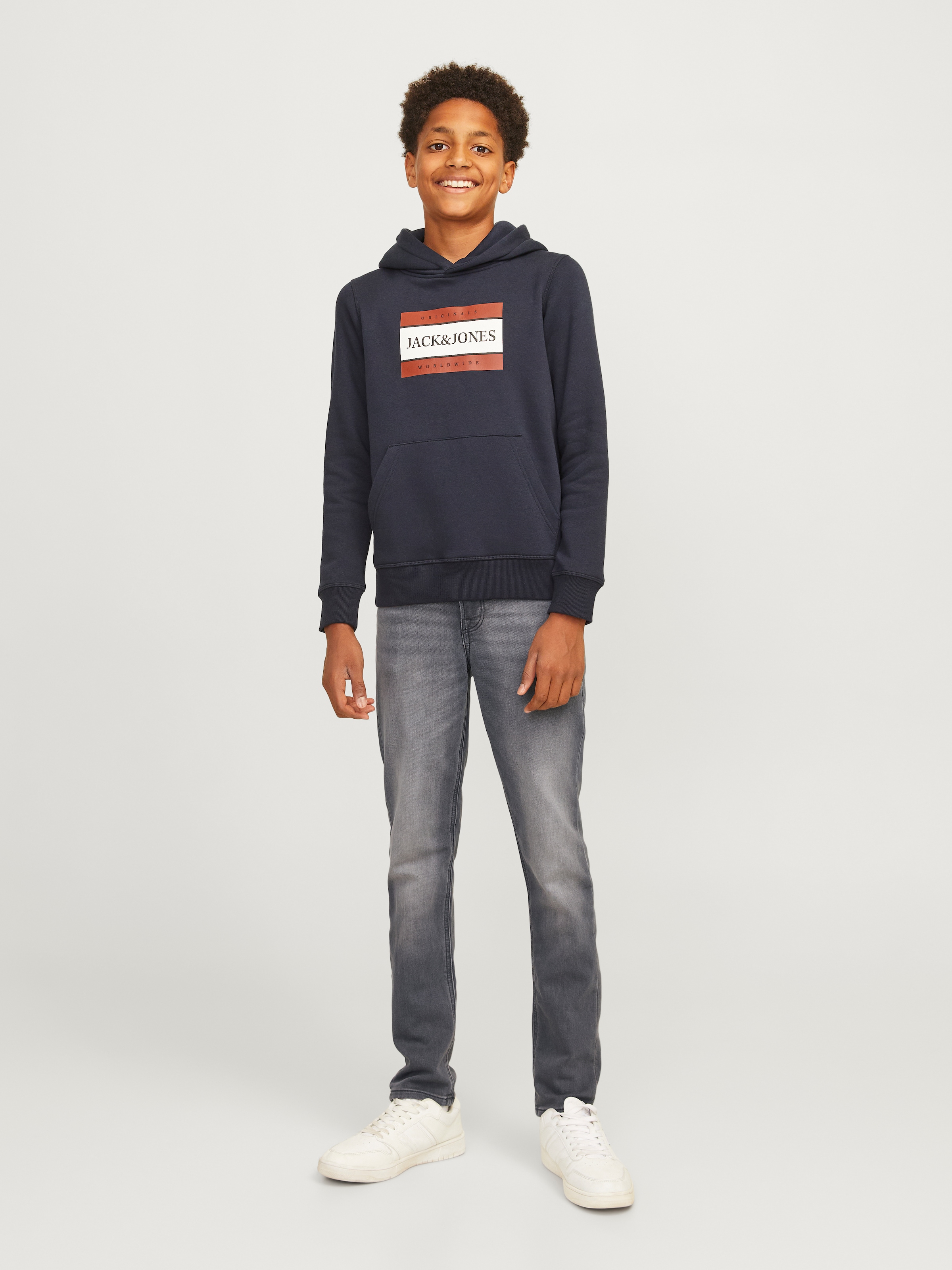 Jack & Jones Junior Slim-fit-Jeans »JJIGLENN JJORIGINAL MF 001 I.K NOOS JNR«