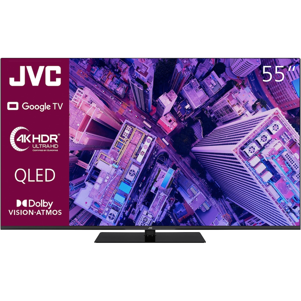 JVC QLED-Fernseher »LT-55VGQ8255«, 139 cm/55 Zoll, 4K Ultra HD, Google TV-Smart-TV